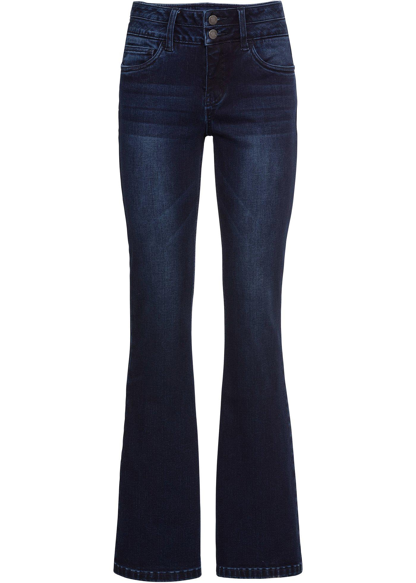 Bootcut Jeans High Waist, Shaping-Ultra-Soft