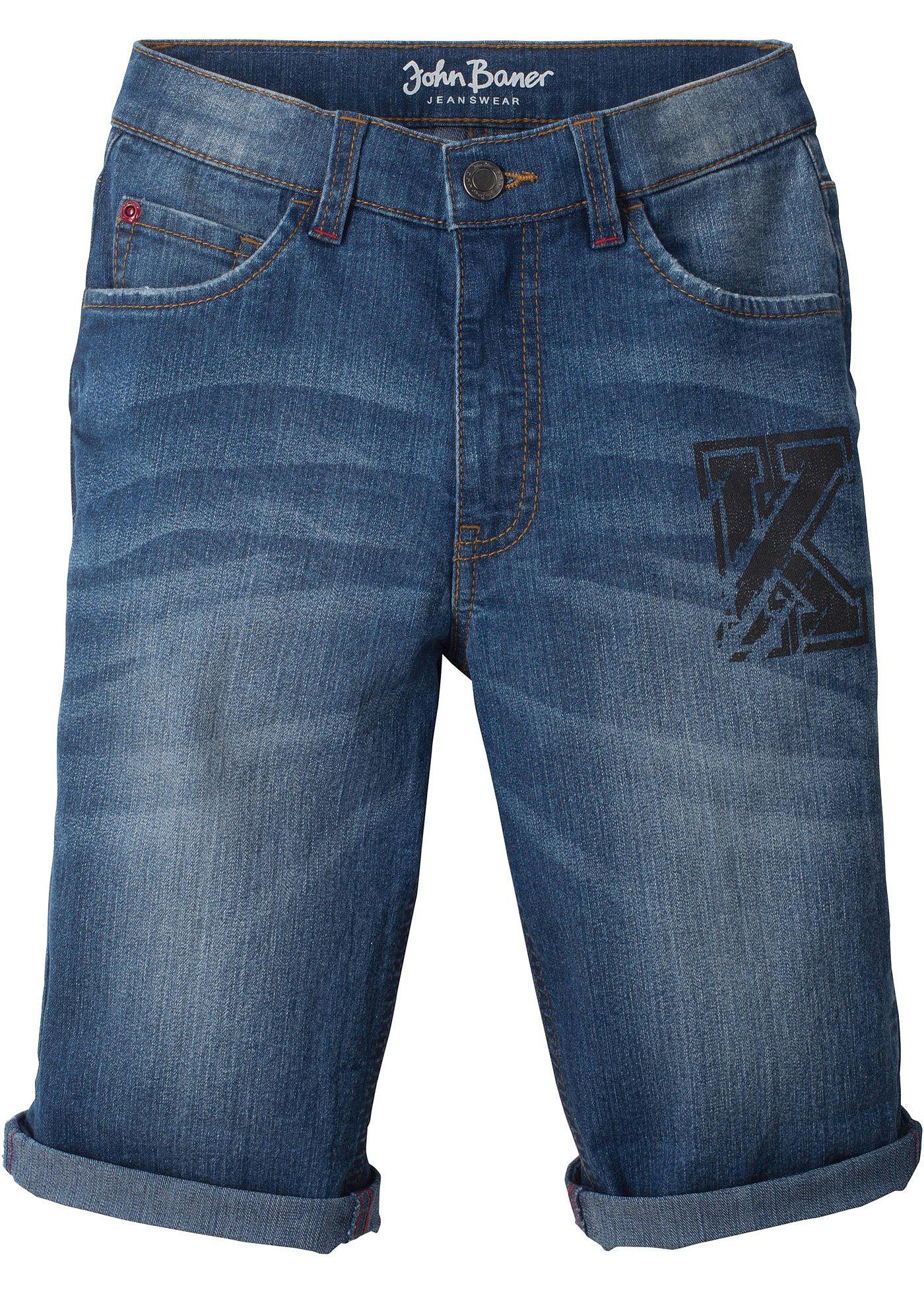 Stretchjeans-Bermuda, Slim Fit