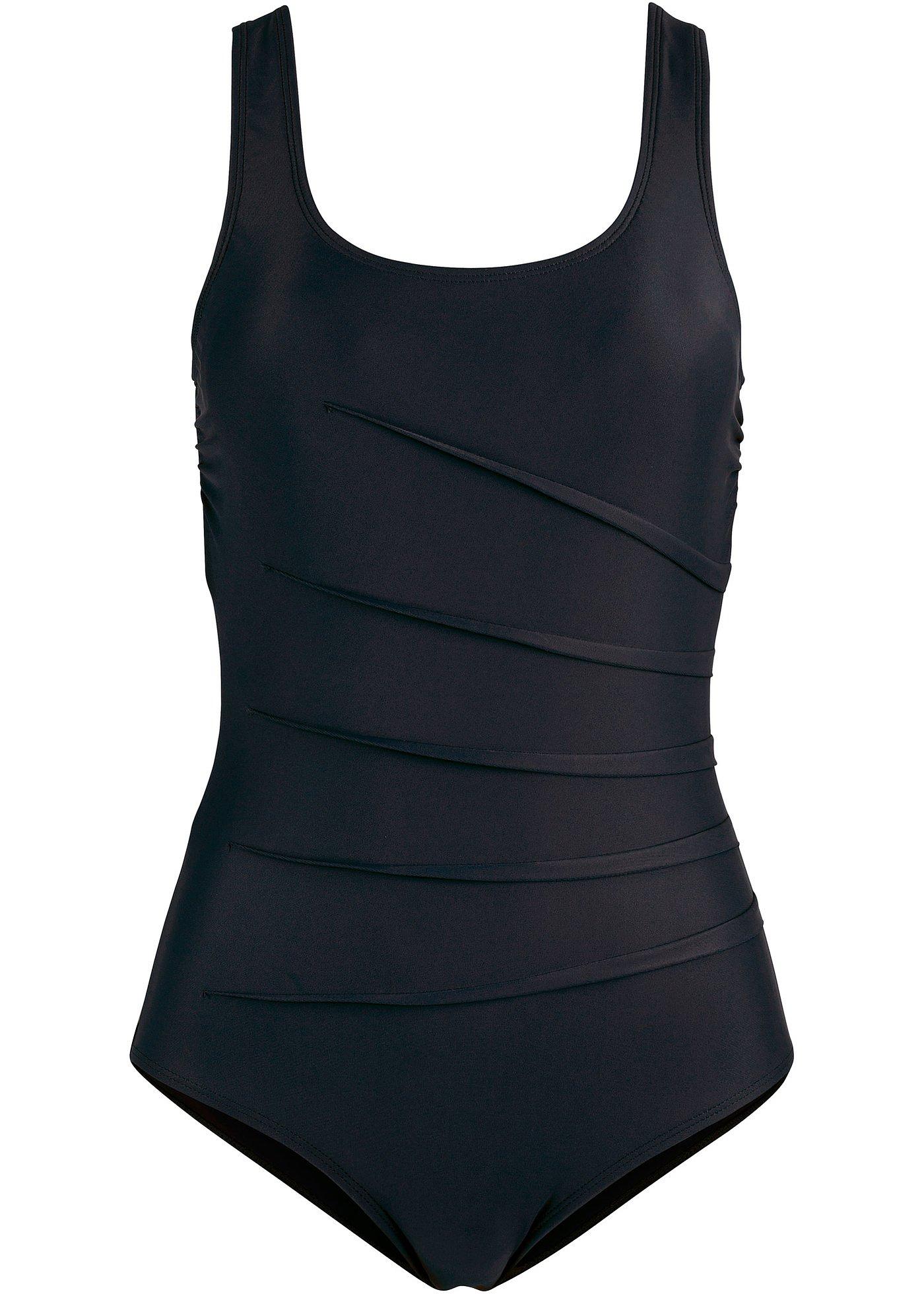 Light Shape-Badeanzug mit Zierfalten