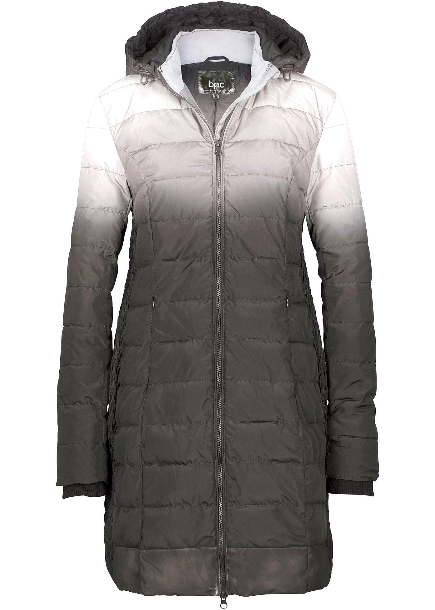 Steppjacke mit Farbverlauf und elastischem Einsatz seitlich