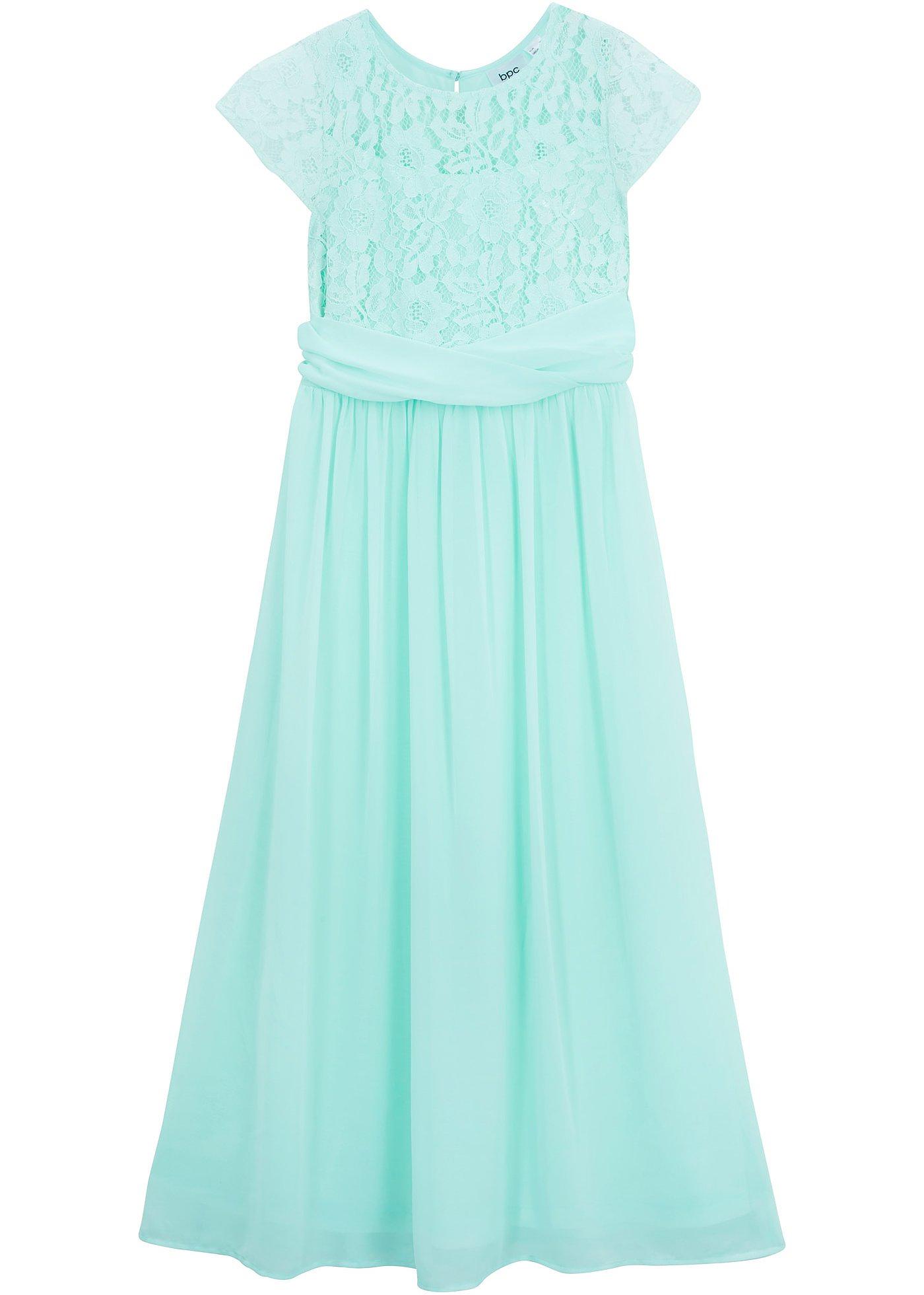 Chiffonkleid mit Spitze