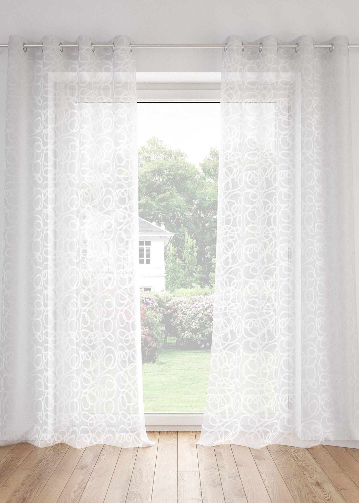 Gardine mit Druck mit recyceltem Polyester (1er Pack)