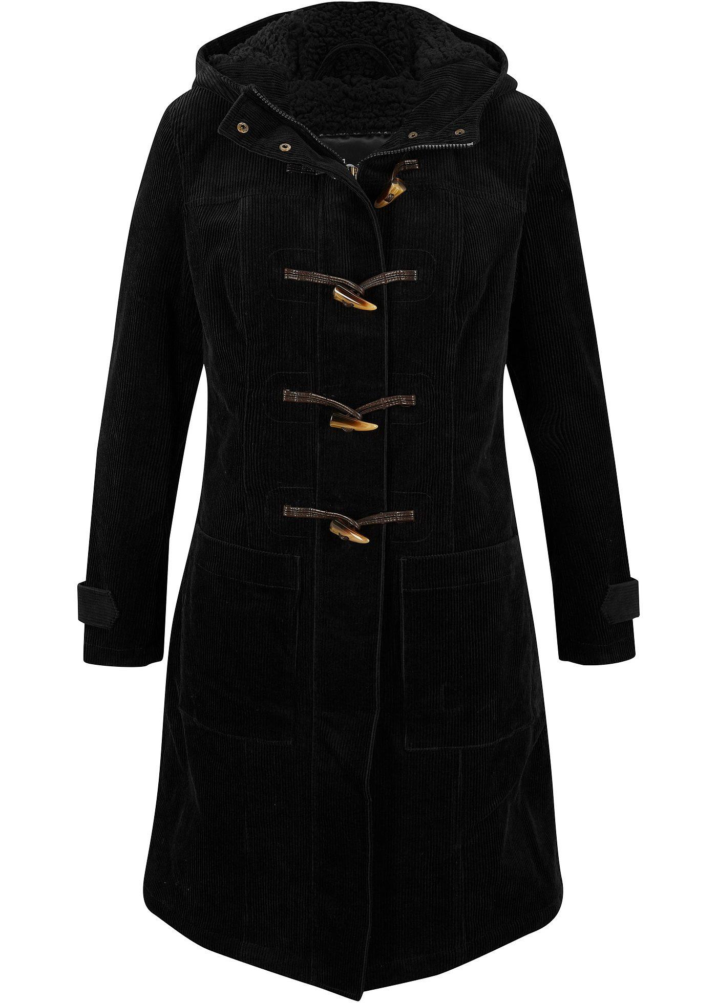 Gefütterter Cord-Dufflecoat
