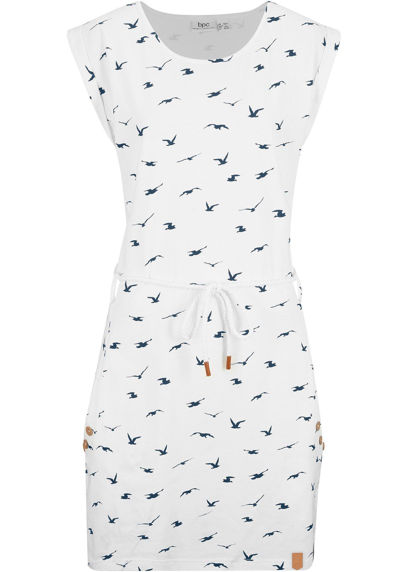 Shirtkleid mit Flügelärmeln und Druck