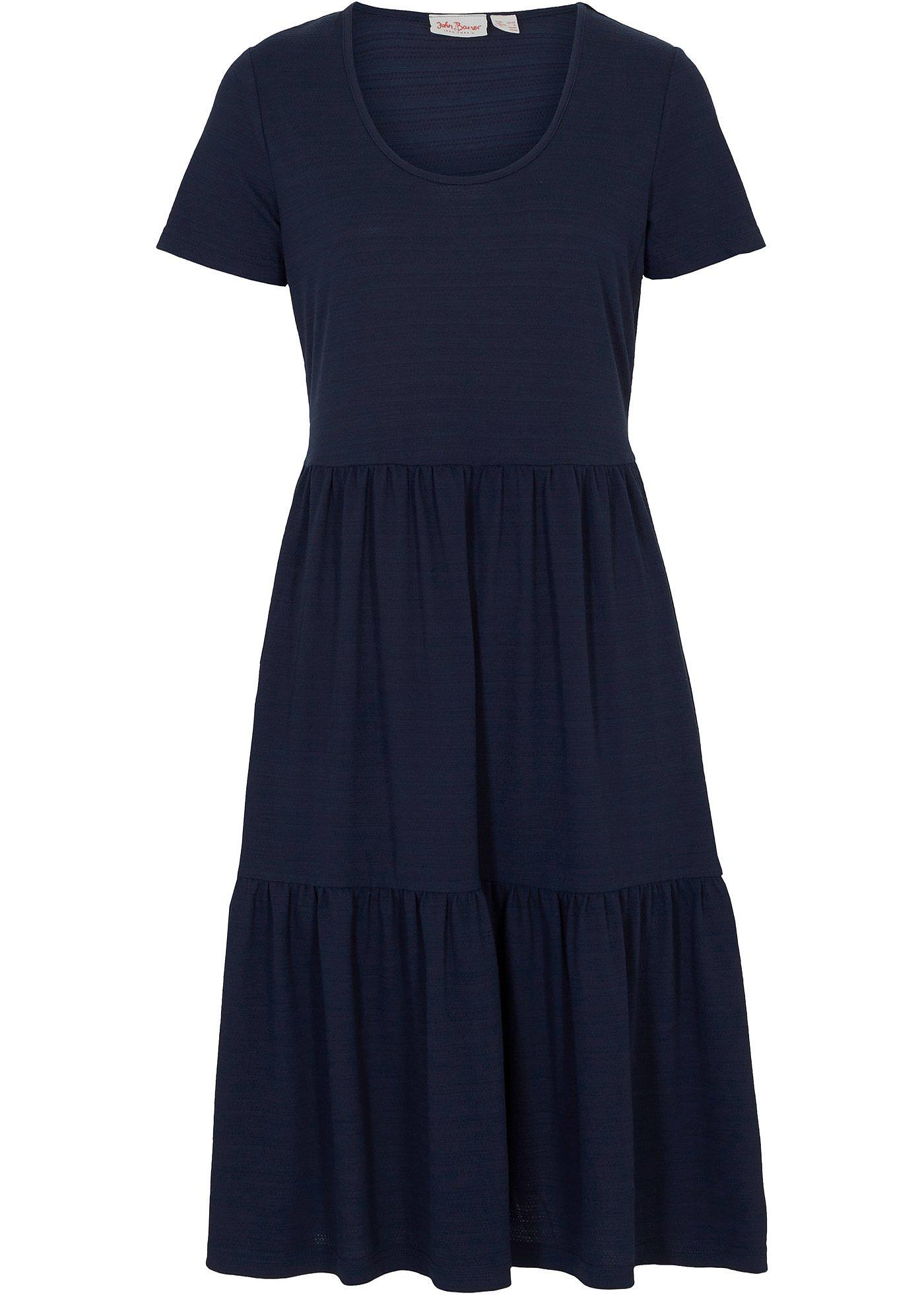Shirtkleid mit Strukturmuster aus Viskose-Mix