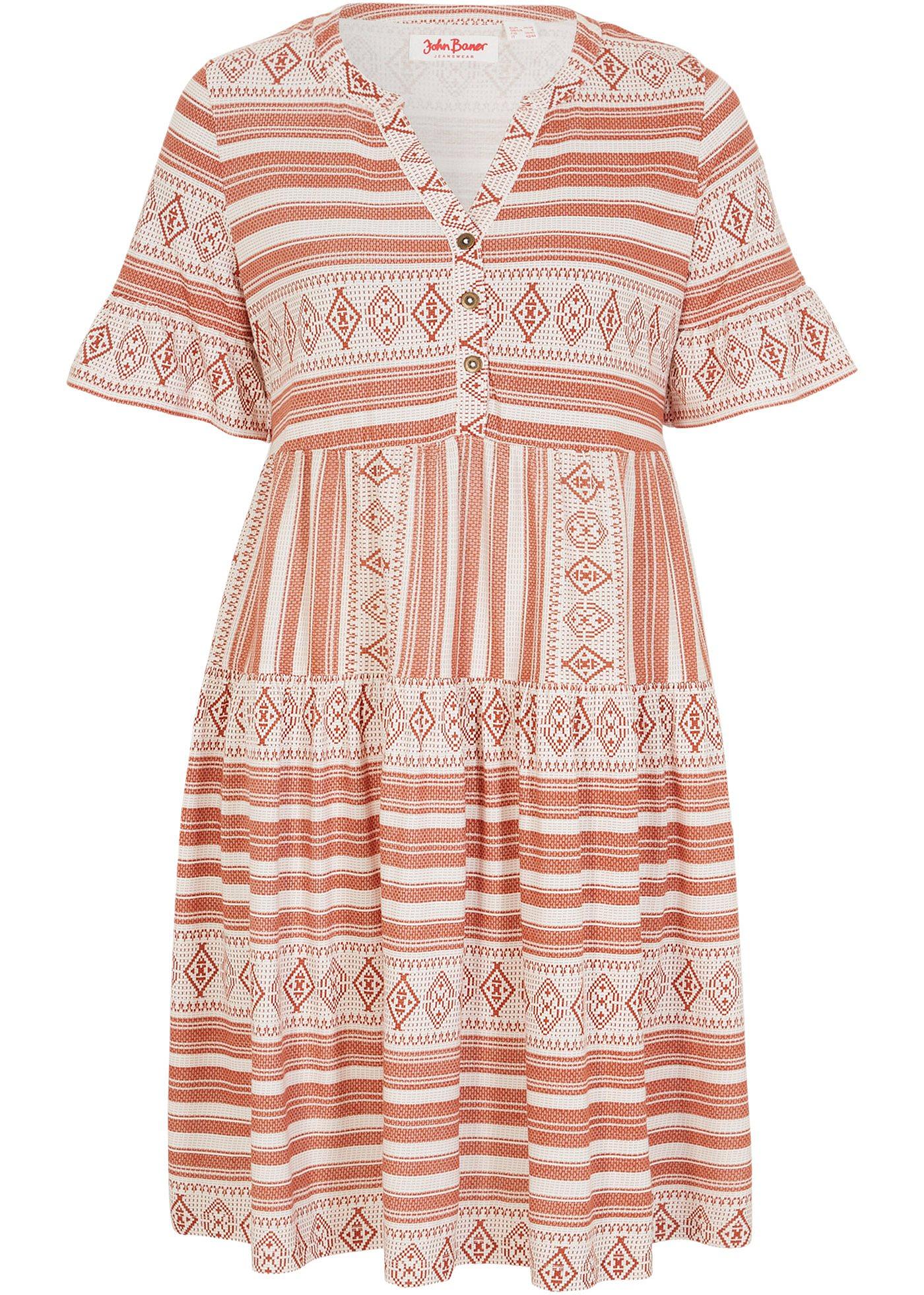Shirtkleid aus fließendem Viskose-Mix