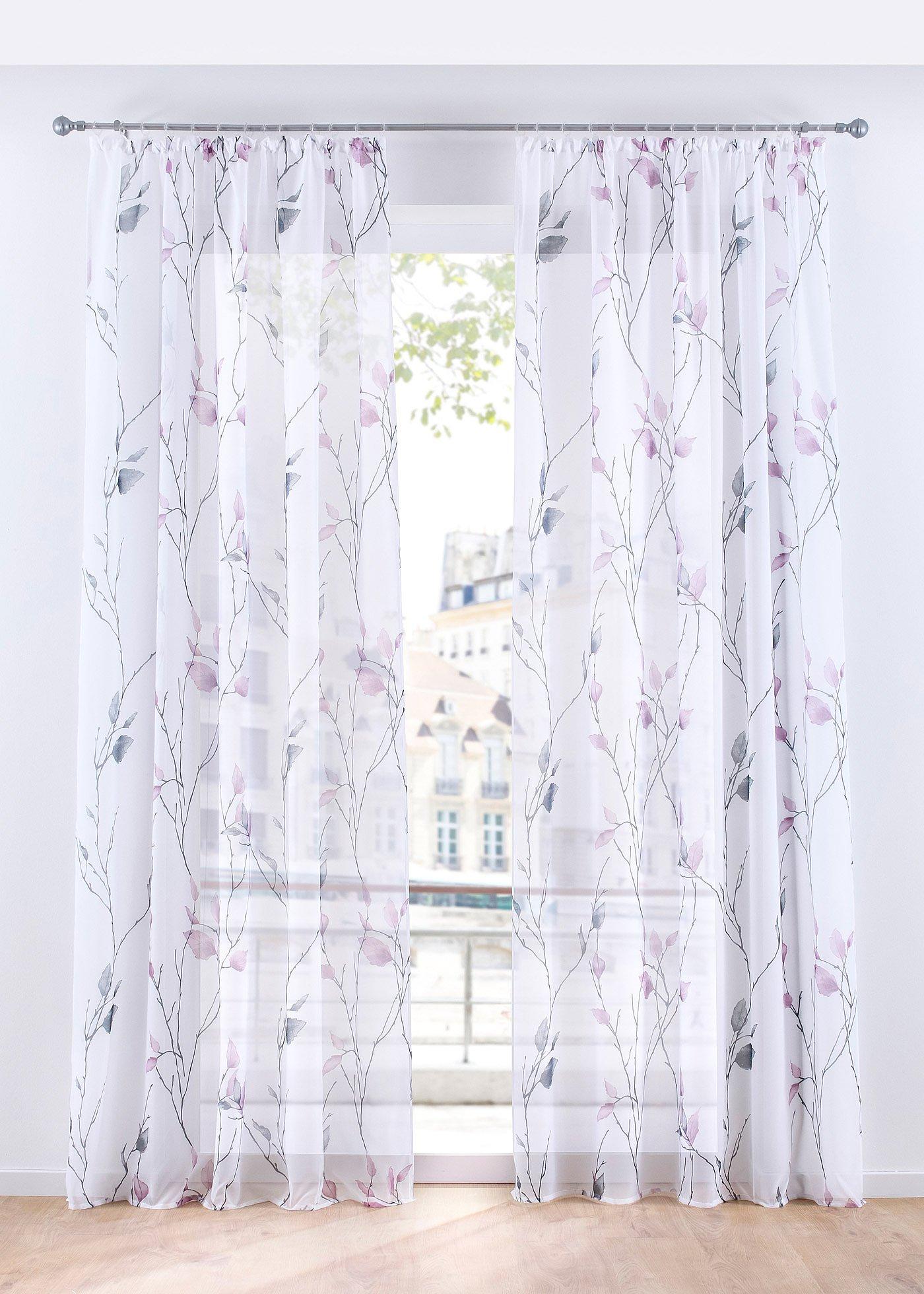 Gardine aus leichtem Voile (1er Pack)