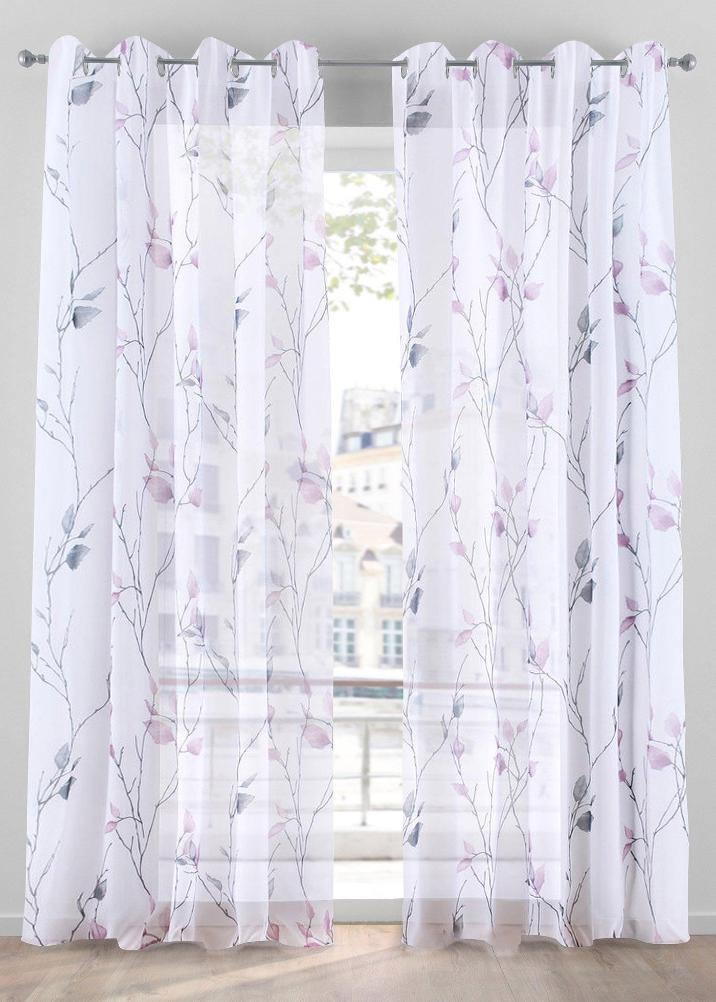Gardine aus leichtem Voile (1er Pack)
