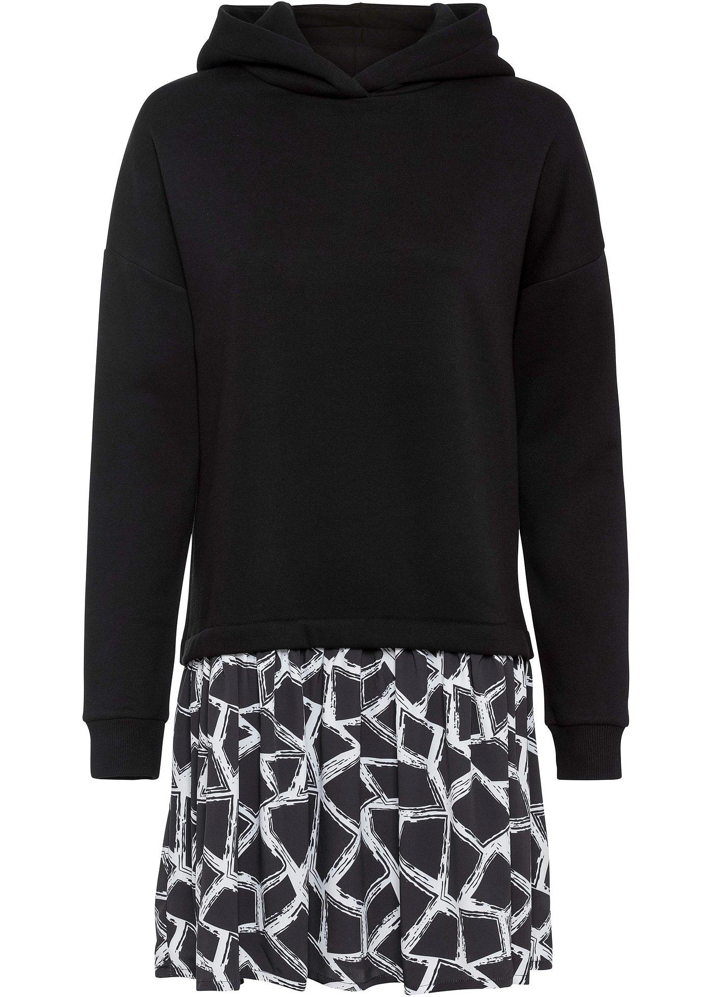 Sweatkleid in 2-in-1 Optik