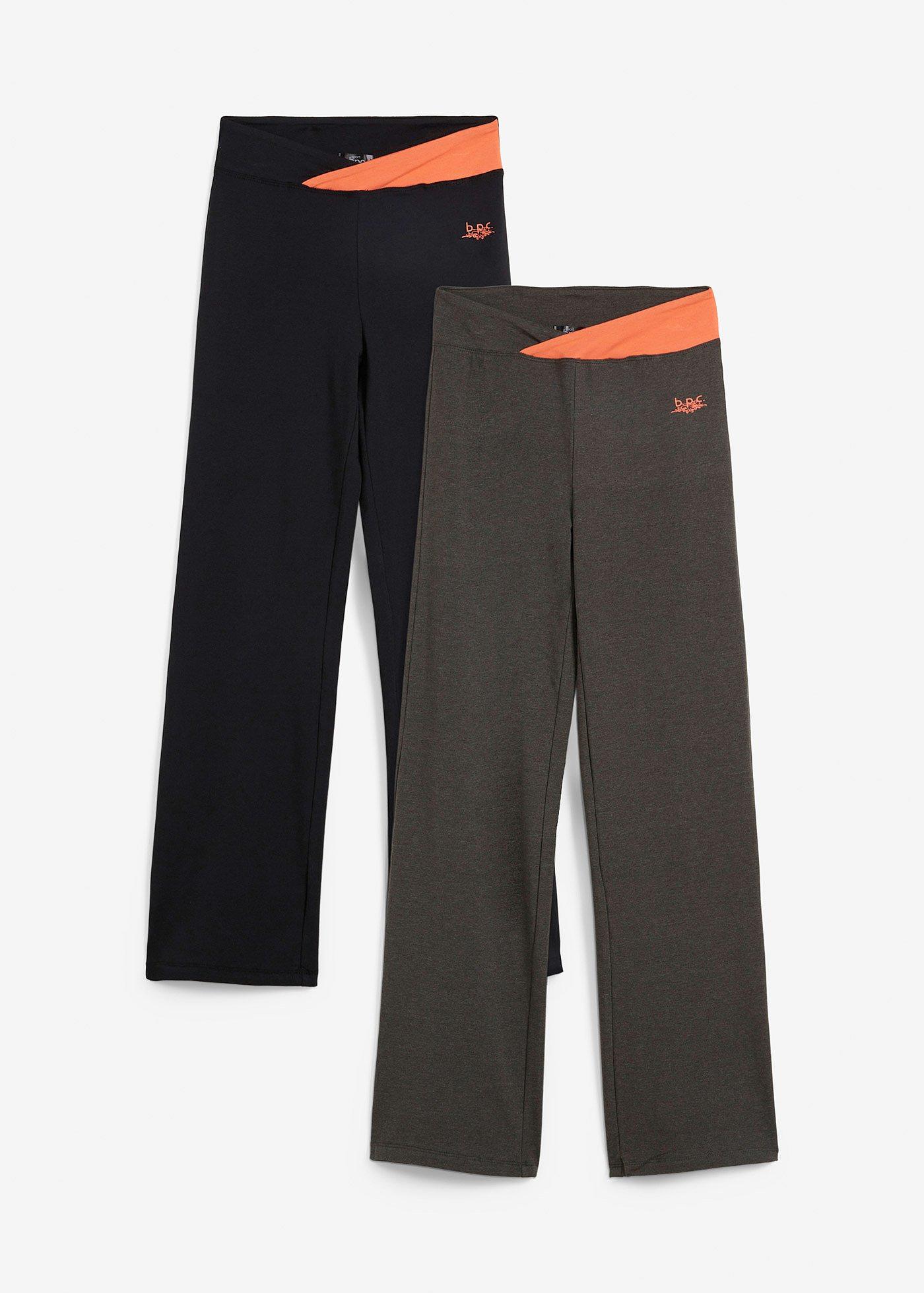 Baumwoll-Sporthose, Bootcut (2er Pack)