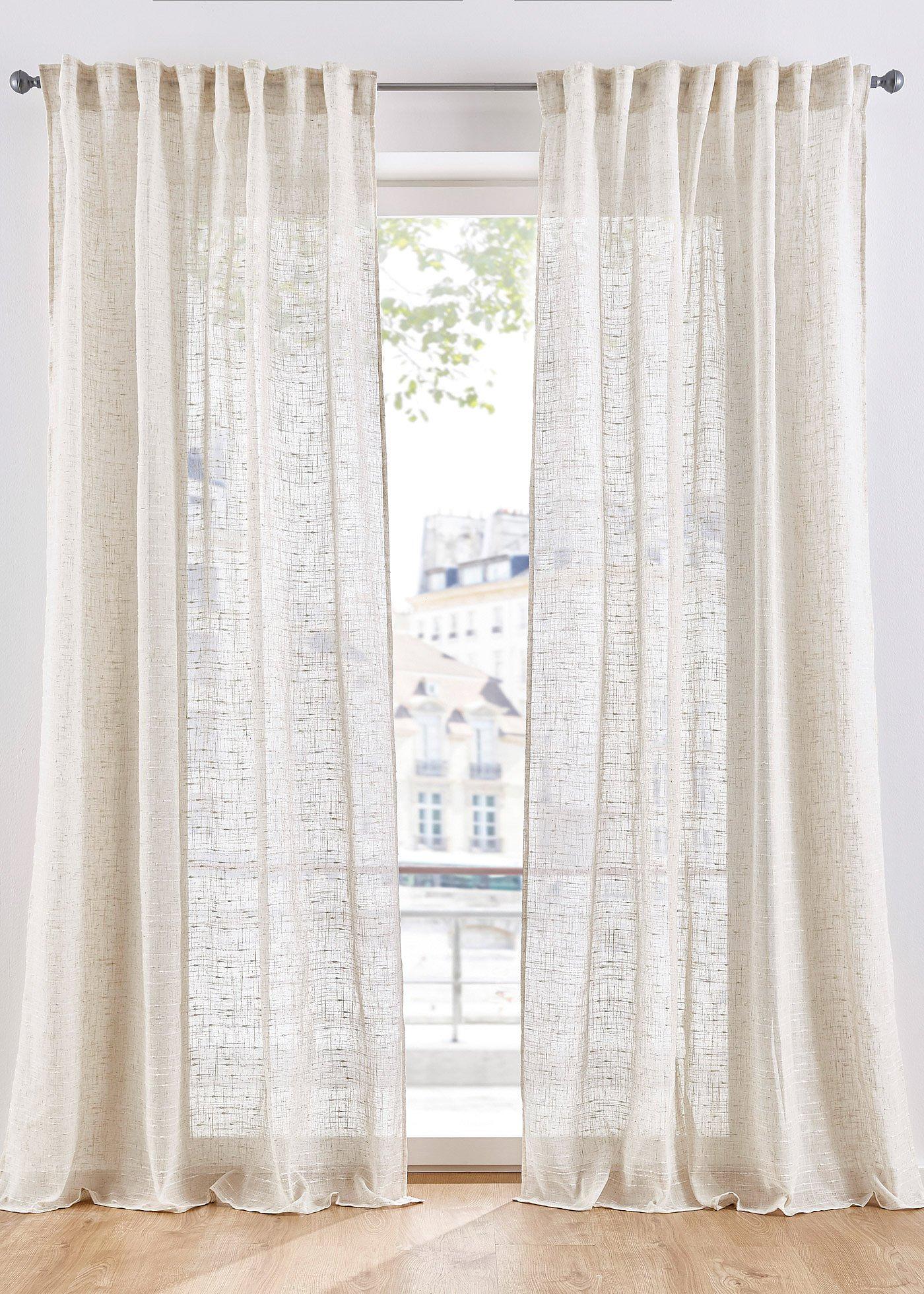 Gardine mit Struktur, in vielen Größen (1er Pack)