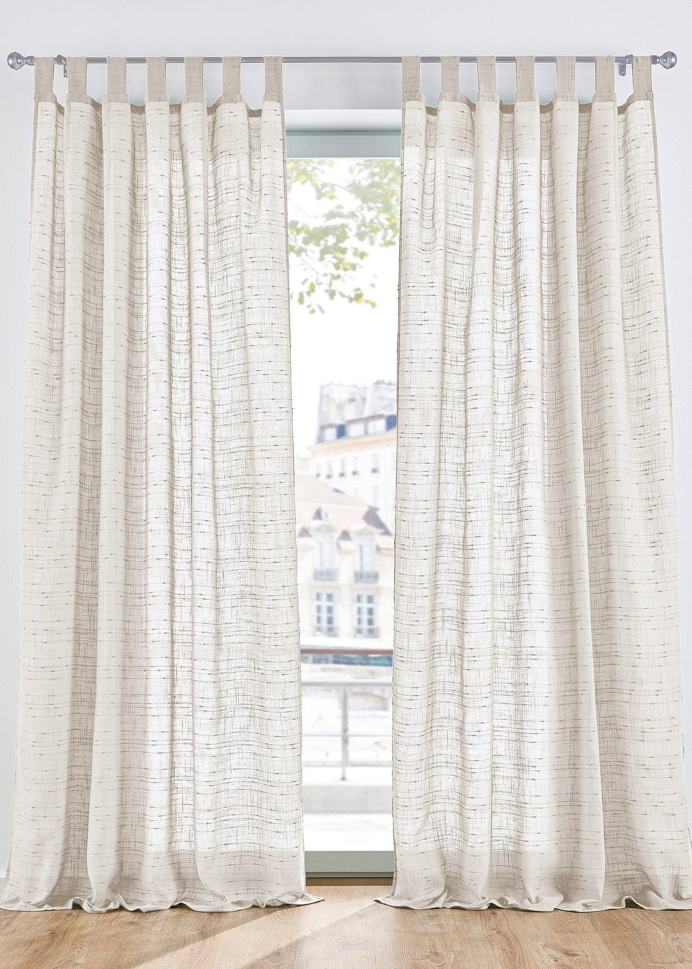 Gardine mit Struktur, in vielen Größen (1er Pack)