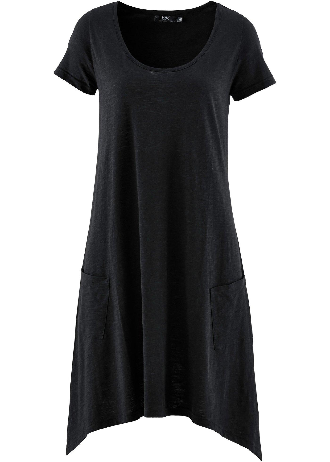 Kurzes Baumwoll-Shirtkleid aus Flammgarn