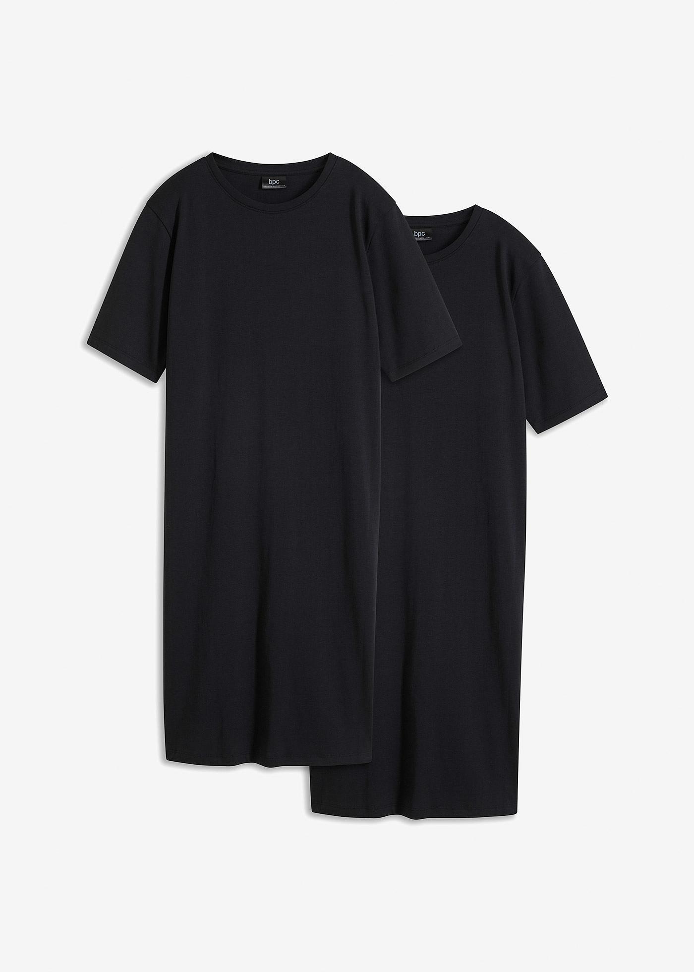 Oversize-T-Shirtkleid aus reiner Baumwolle (2er Pack)
