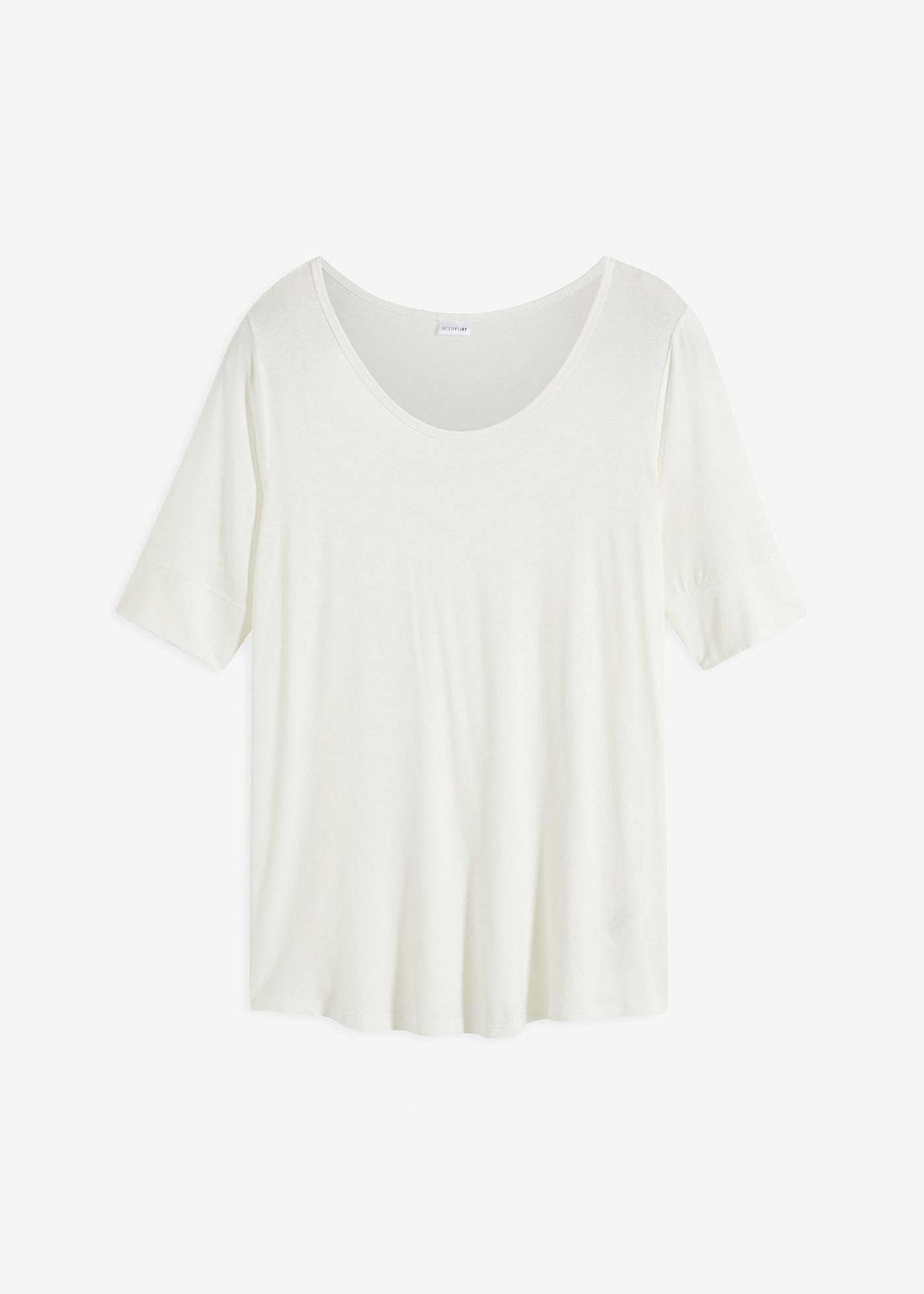 Rundhalsshirt aus softer Viskose
