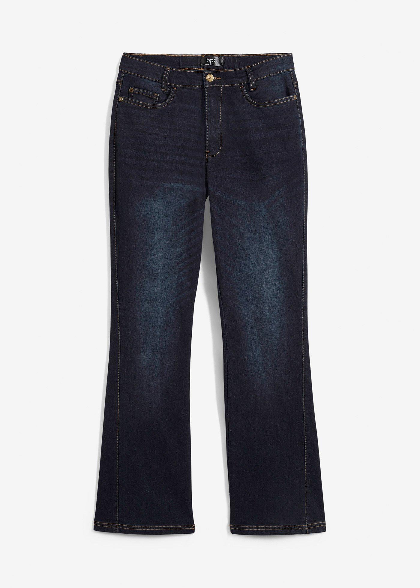 Bootcut-Jeans High Waist, Bequembund