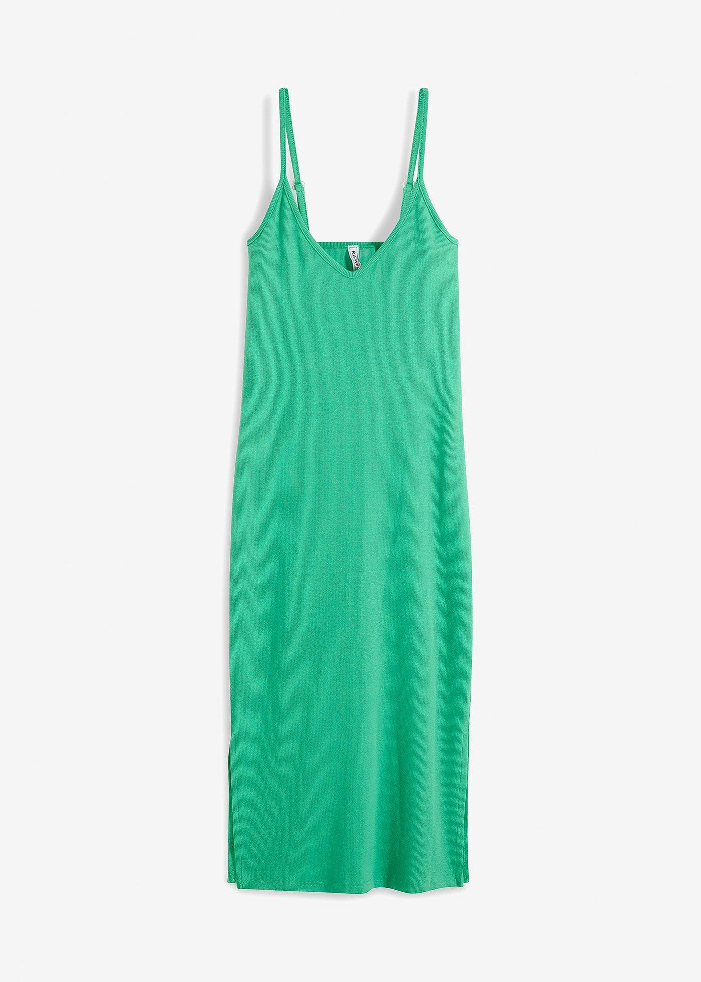 Geripptes Bodycon-Kleid aus elastischem Baumwoll-Mix