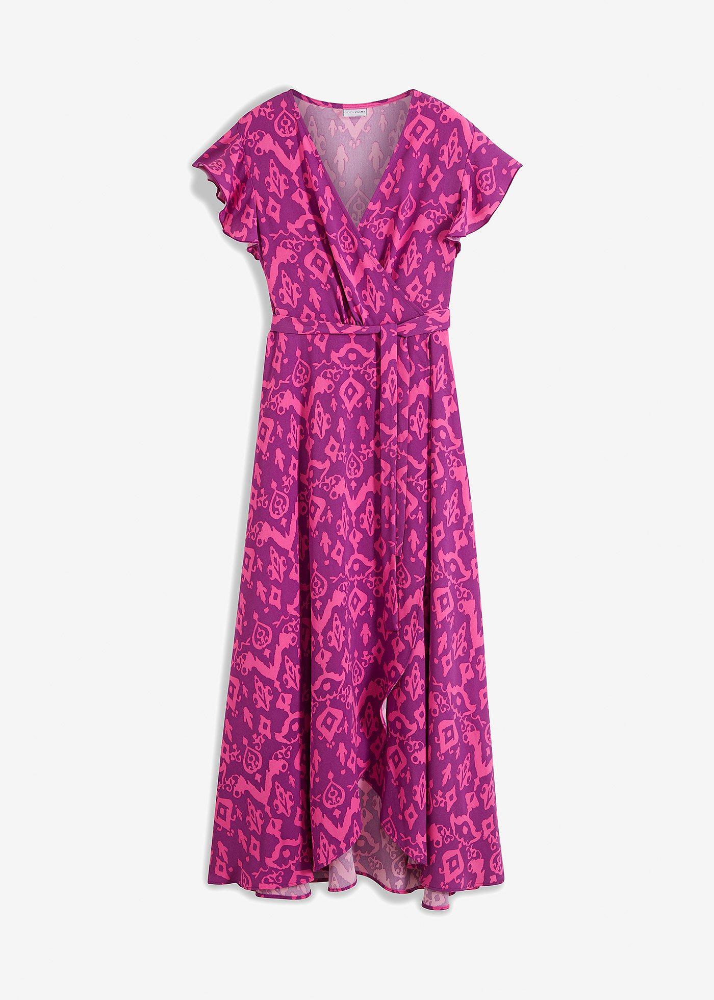 bedrucktes Wickelkleid