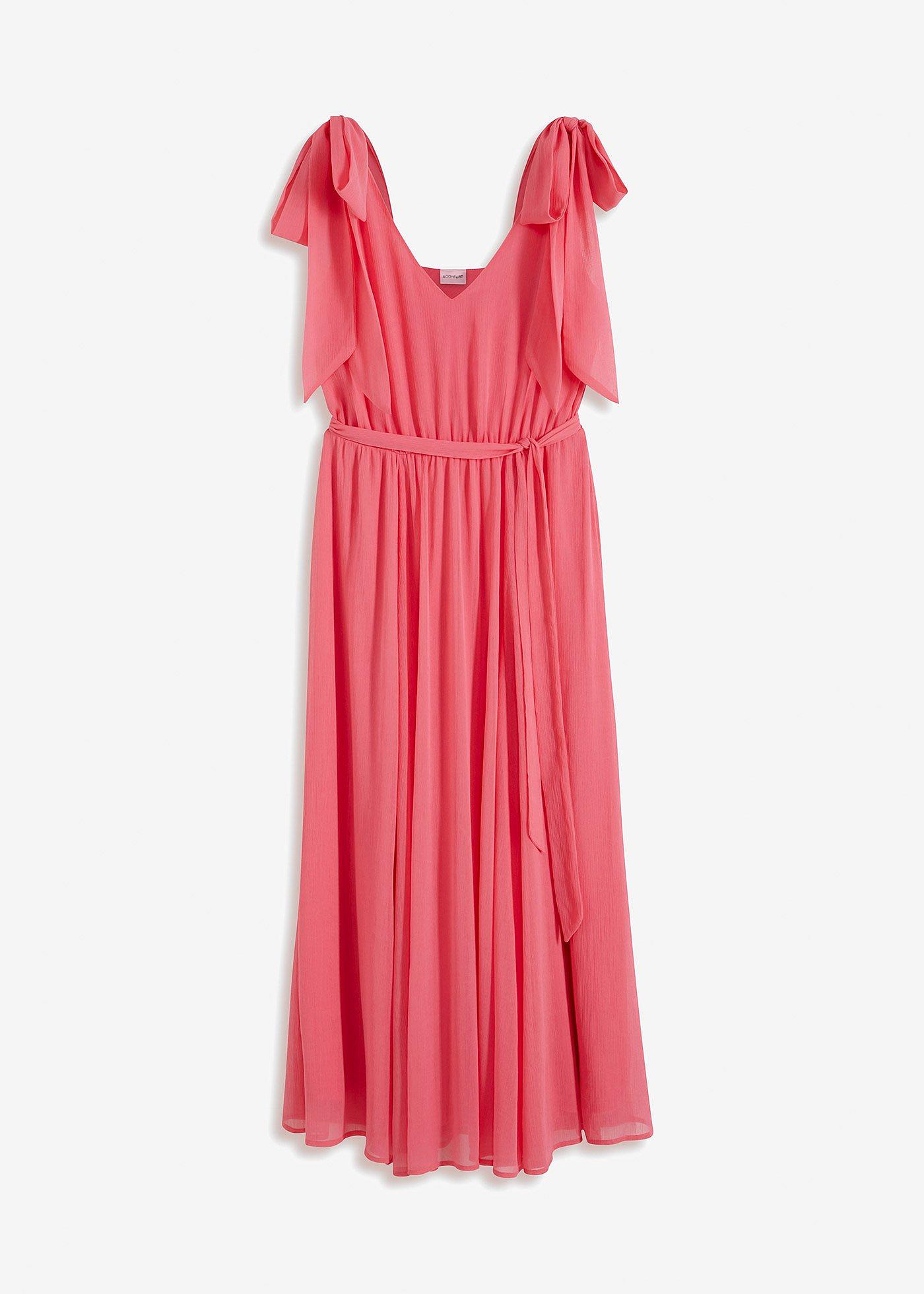Chiffonkleid mit Schleifendetails