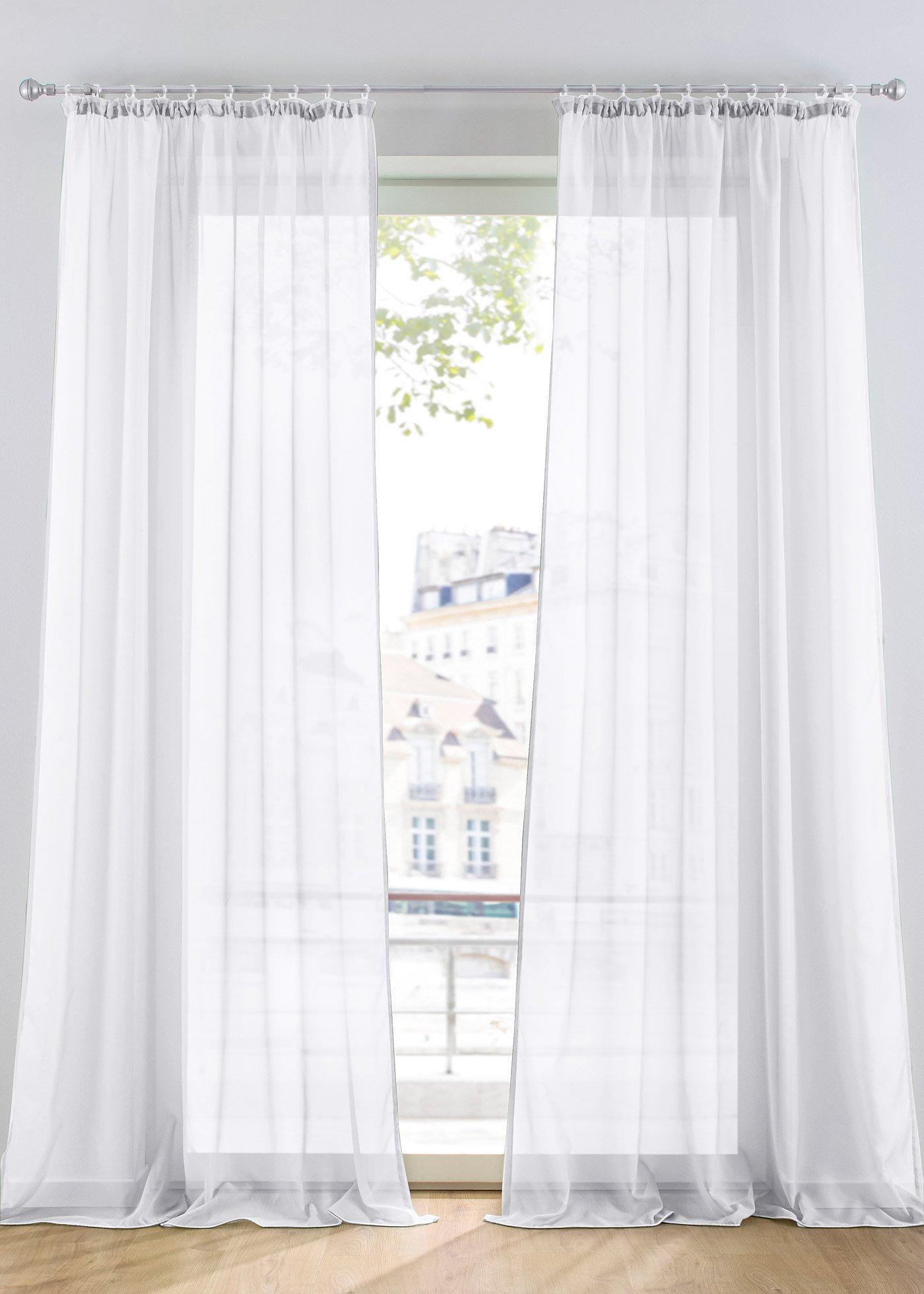 Gardine aus leichtem Voile (1er Pack)