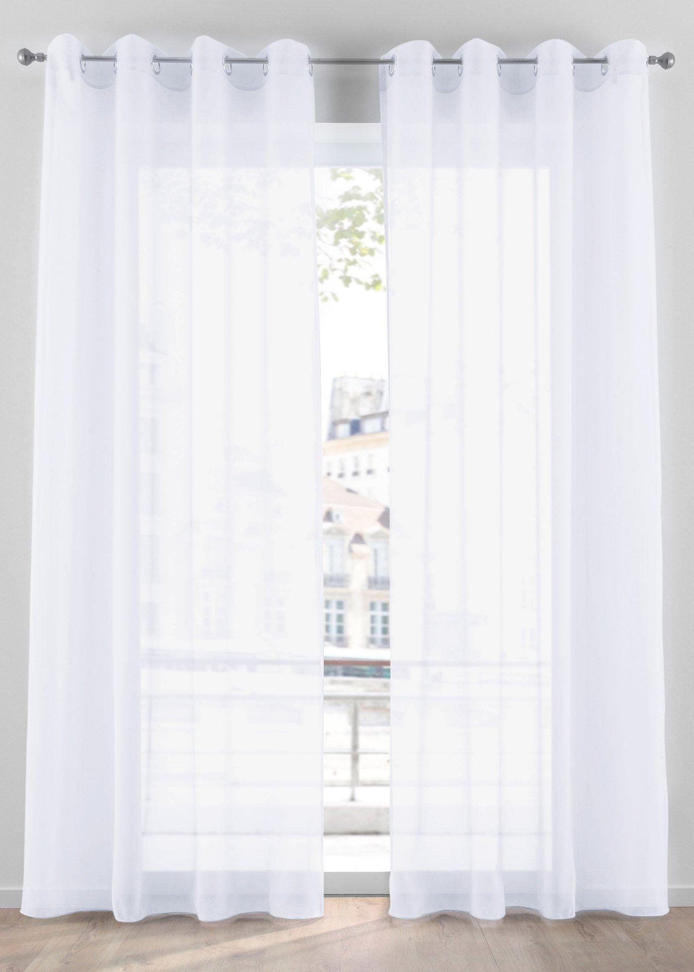 Gardine aus leichtem Voile (1er Pack)