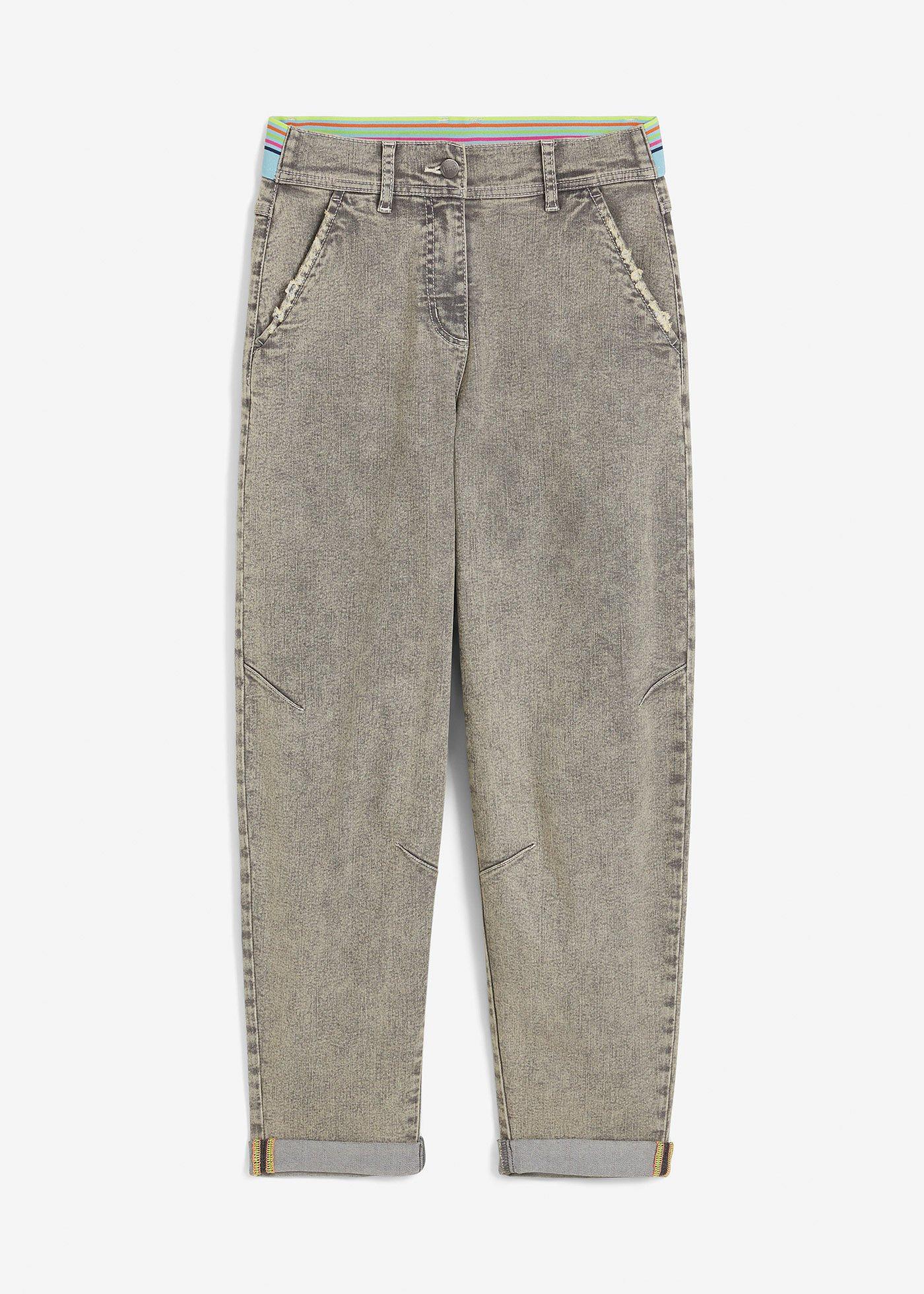 Boyfriend-Jeans mit Vintagewaschung