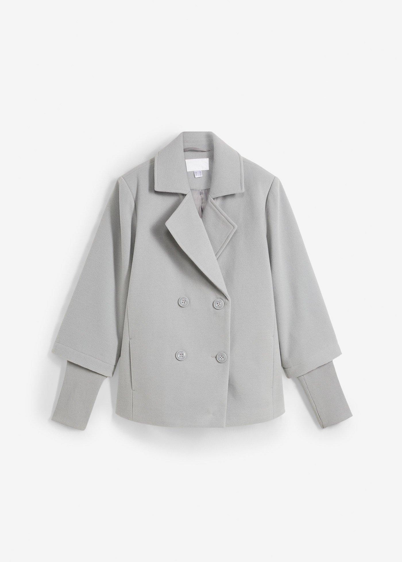 Cabanjacke mit Strickärmeln