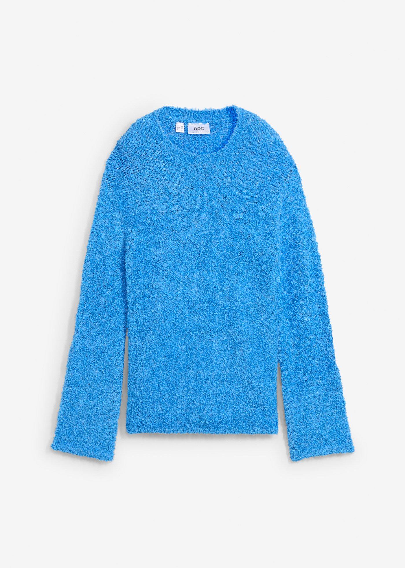 Grobstrick-Pullover aus kuscheligem Bouclé