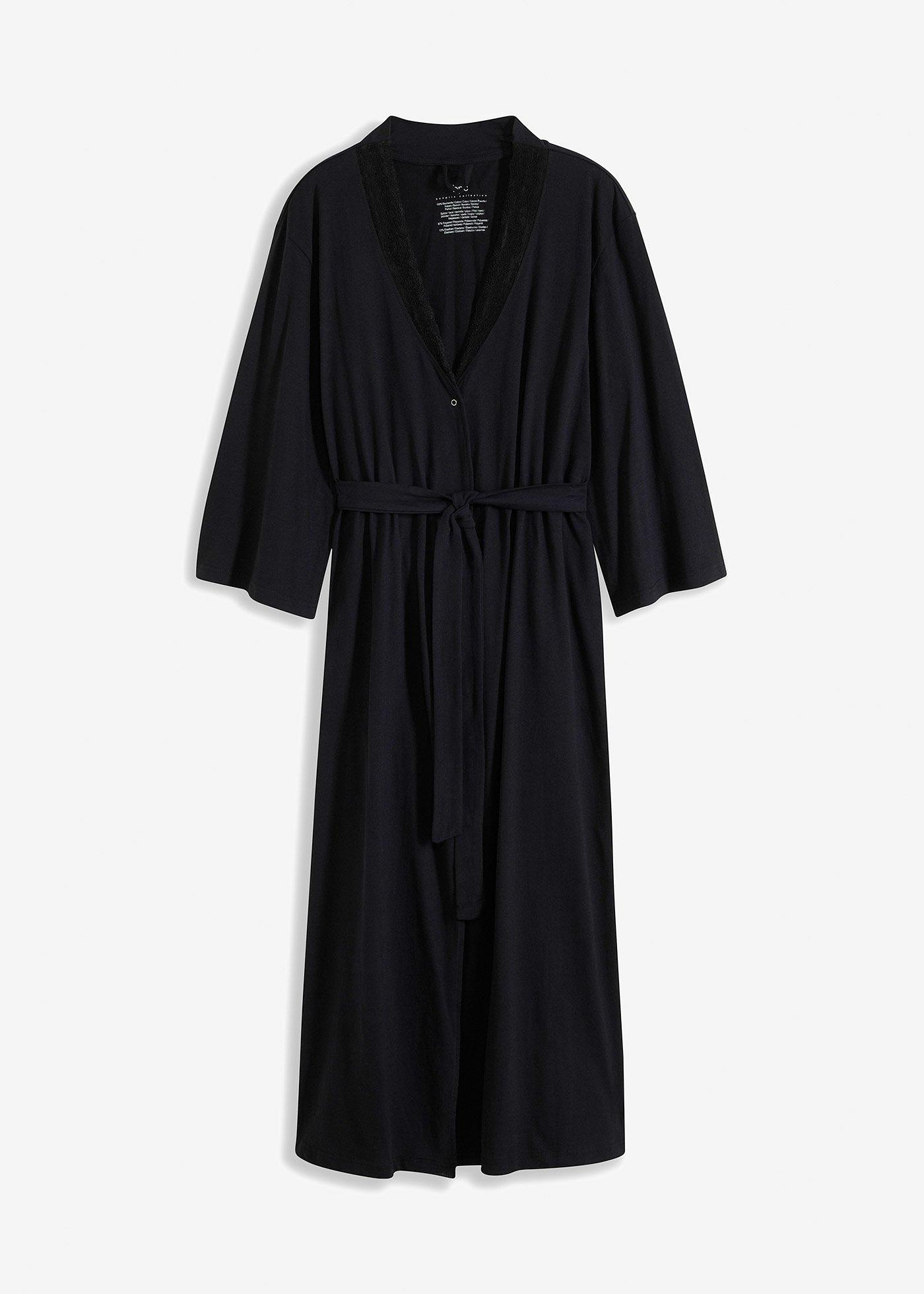 Bademantel aus weichem Baumwolljersey