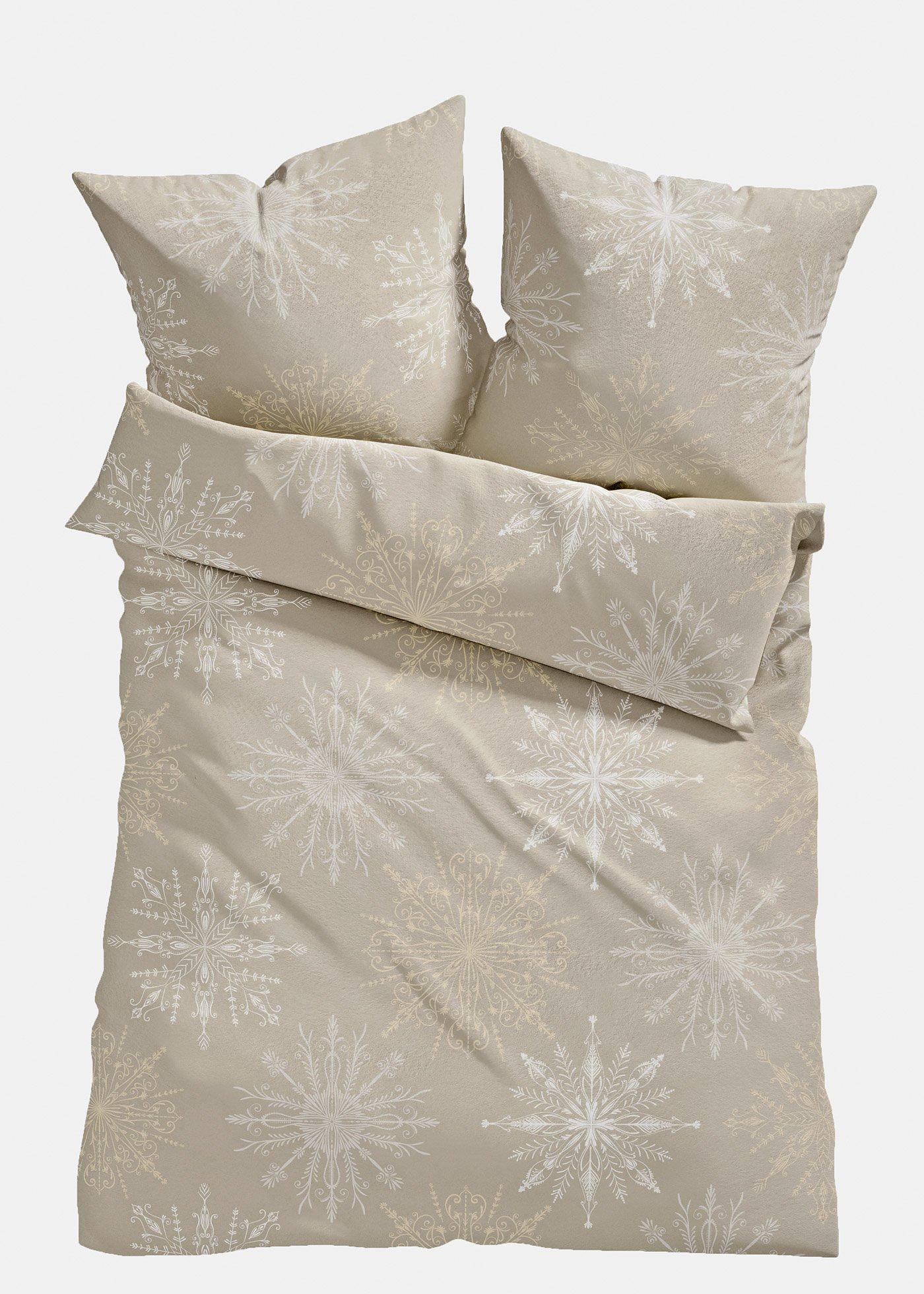 Bettwäsche mit Schneeflocken
