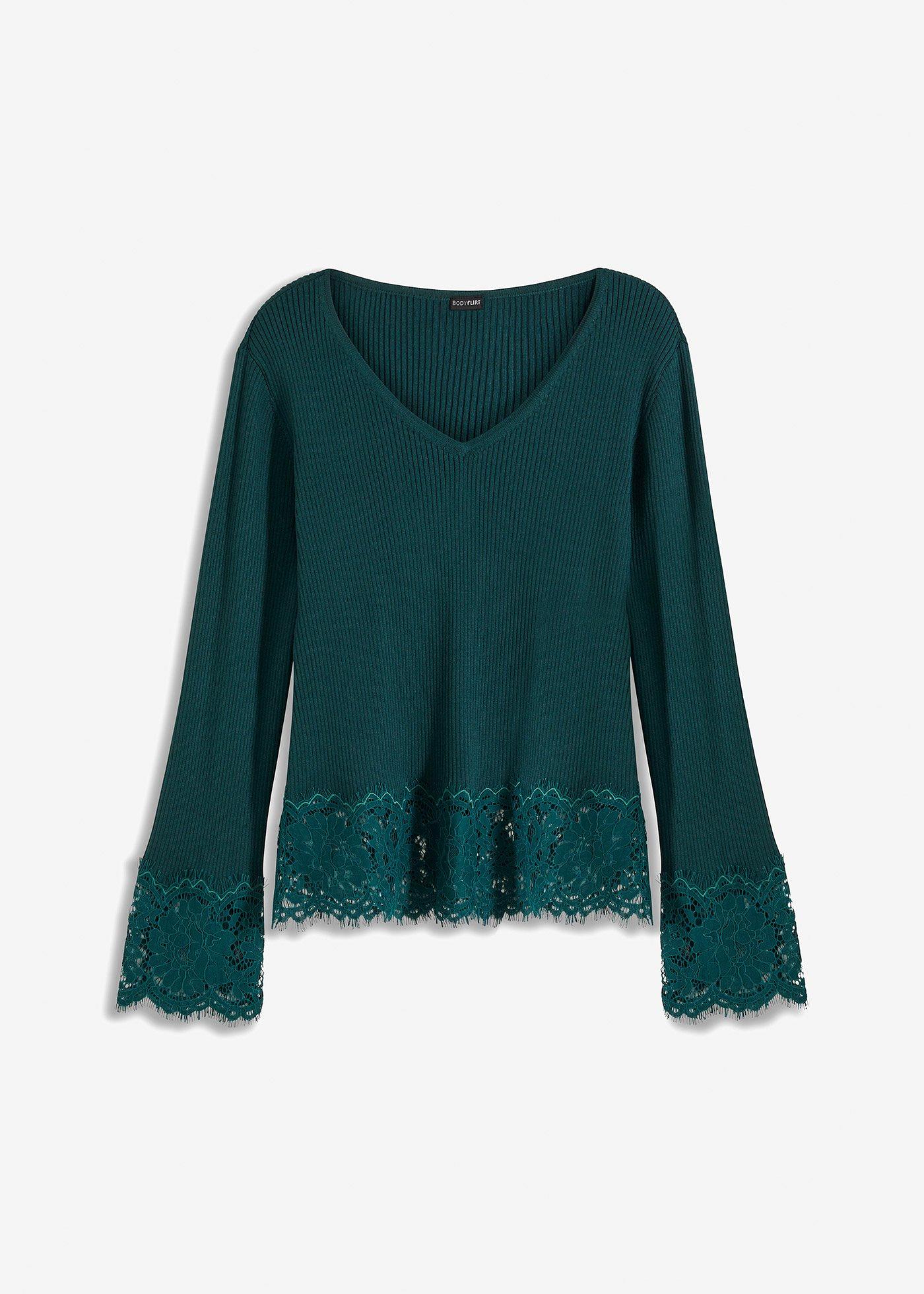 Pullover mit Spitze