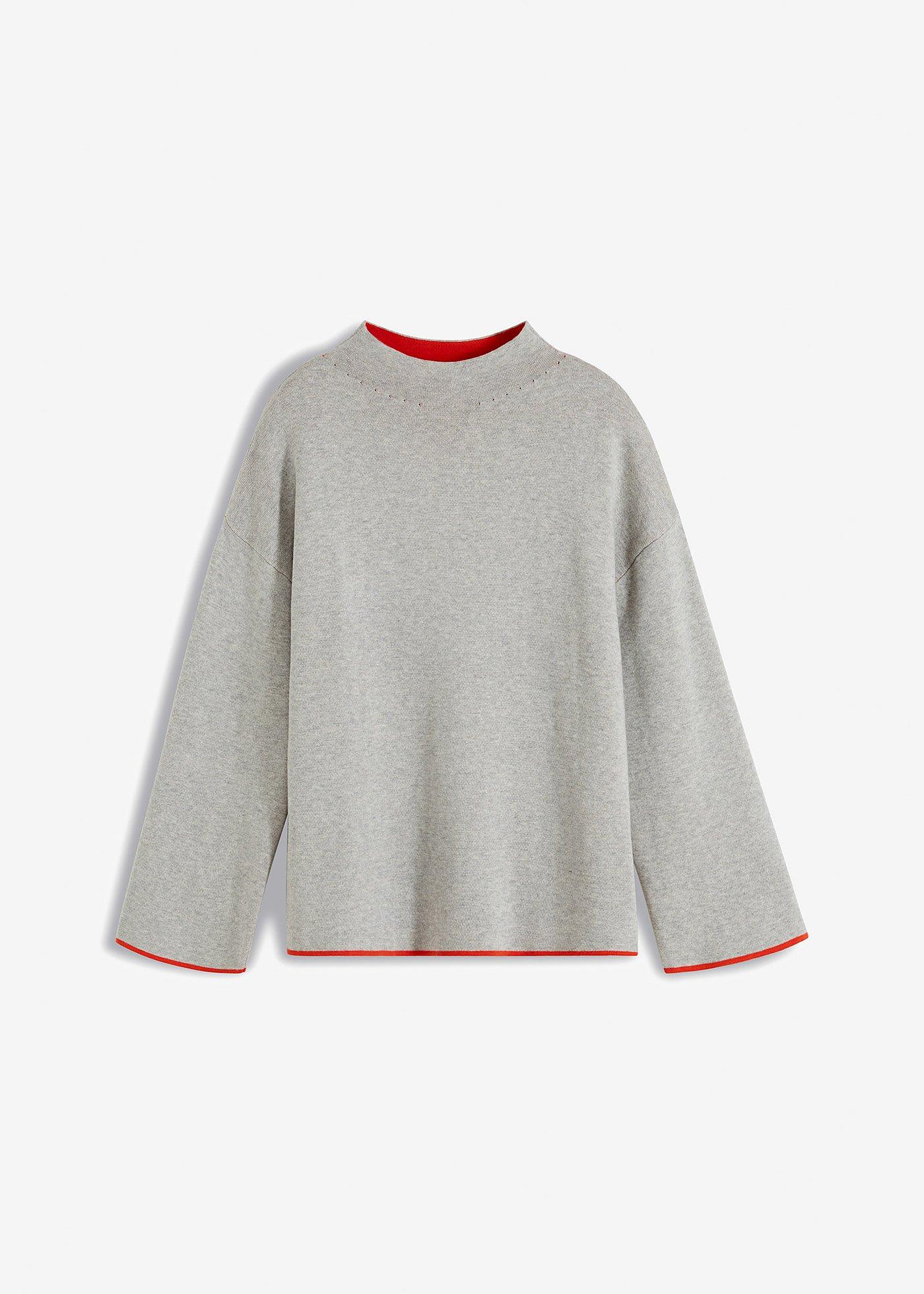 Wende-Pullover aus Feinstrick