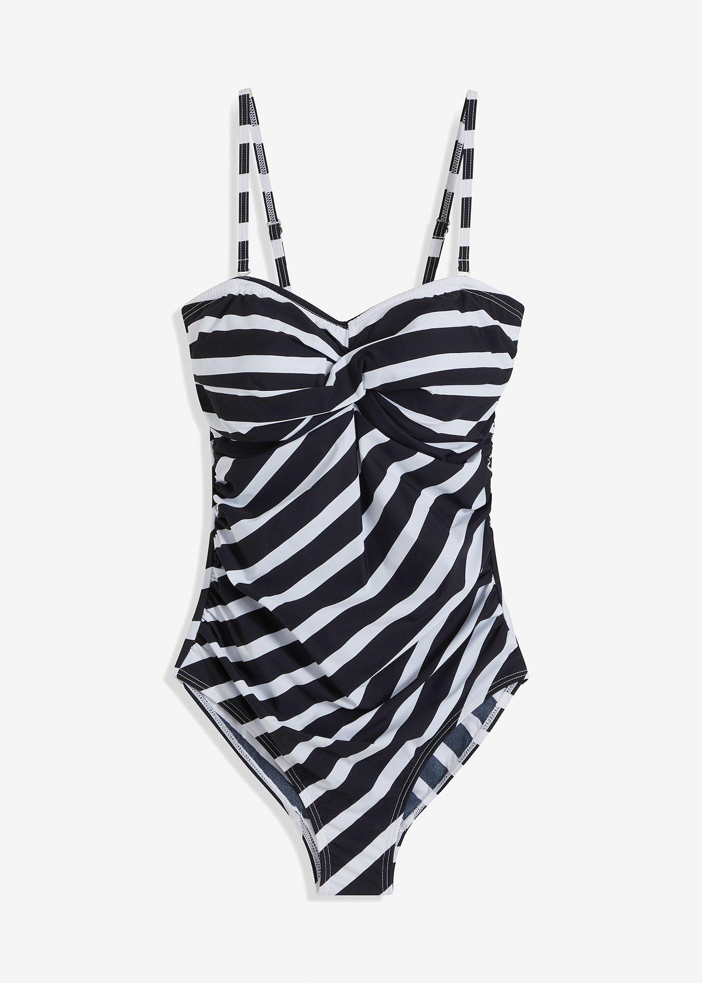 Medium Shape-Badeanzug mit Wickeloptik