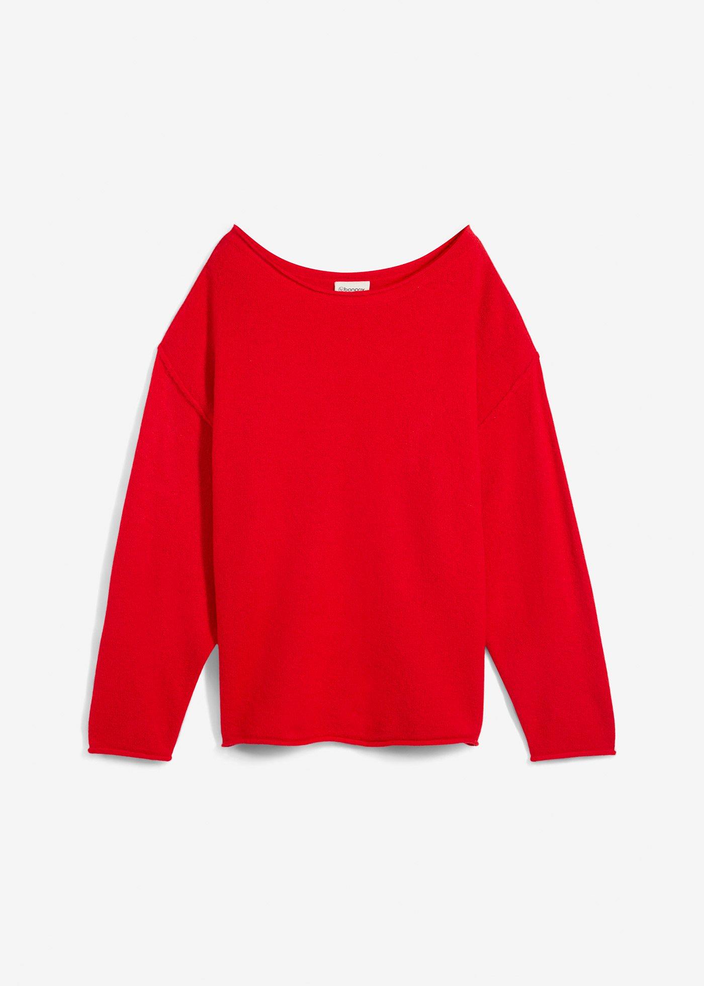 Oversize-Pullover mit Fledermausärmeln