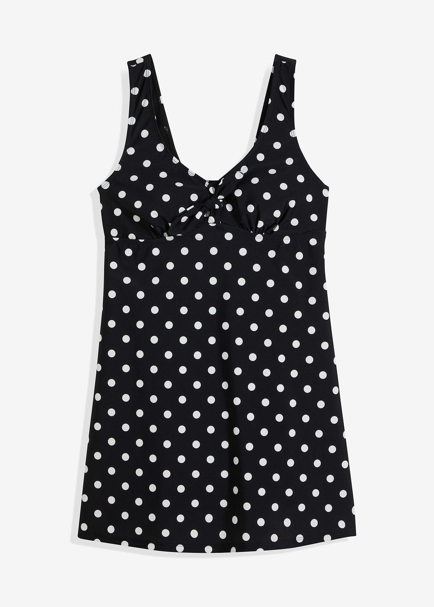 Badekleid mit breiten Trägern