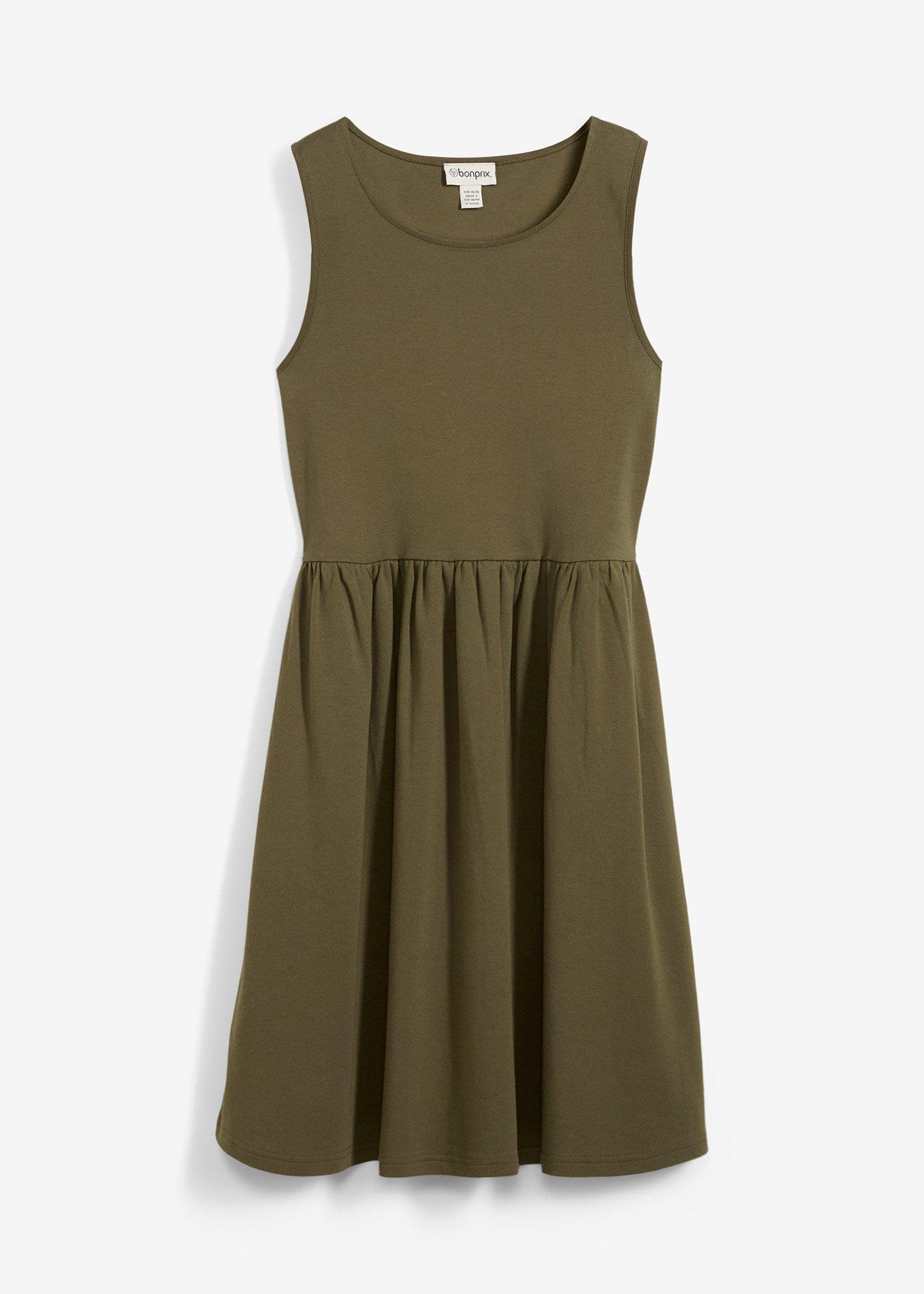 Shirtkleid mit Taschen aus reiner Baumwolle