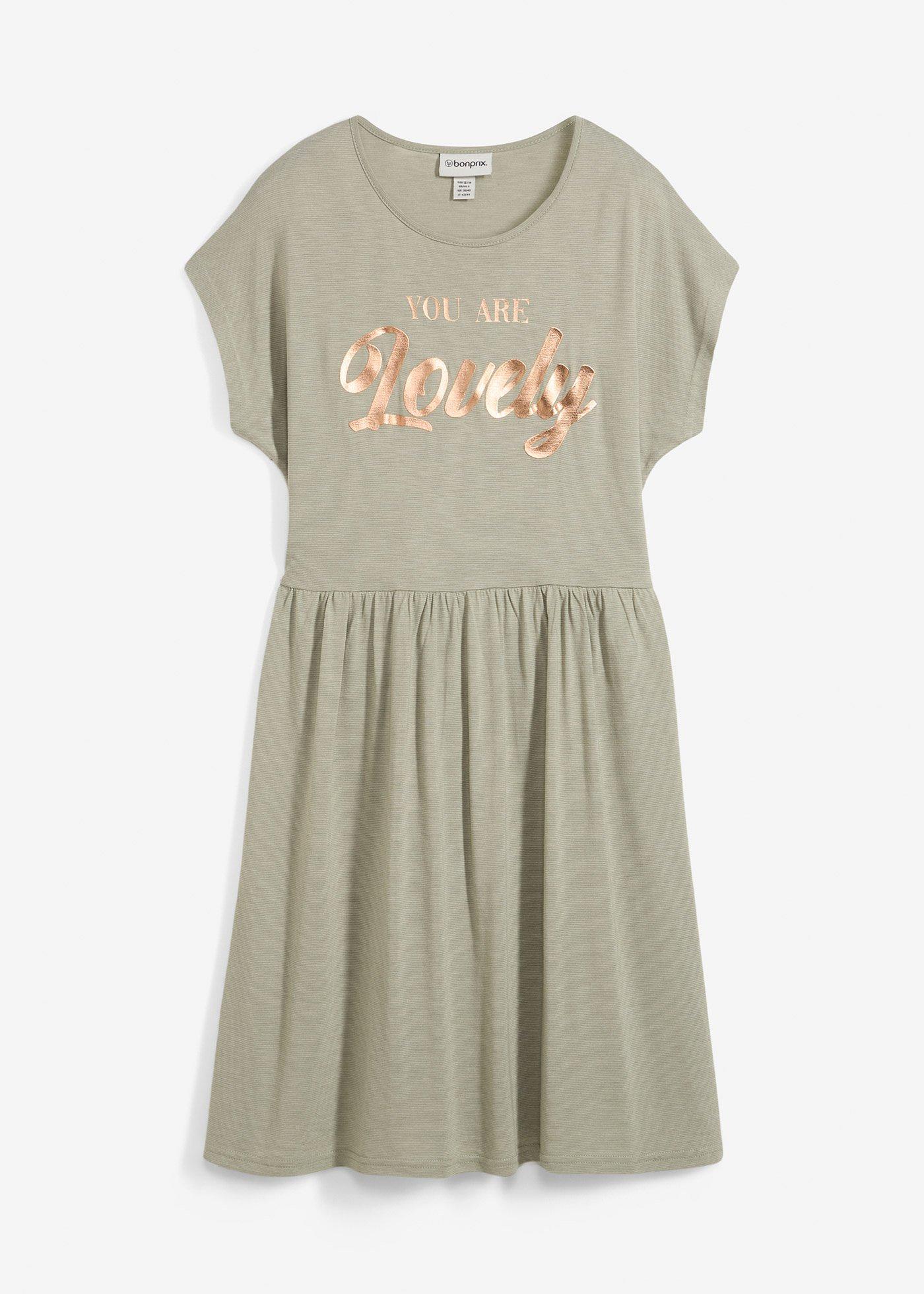 Shirtkleid mit Print aus Viskose-Mix
