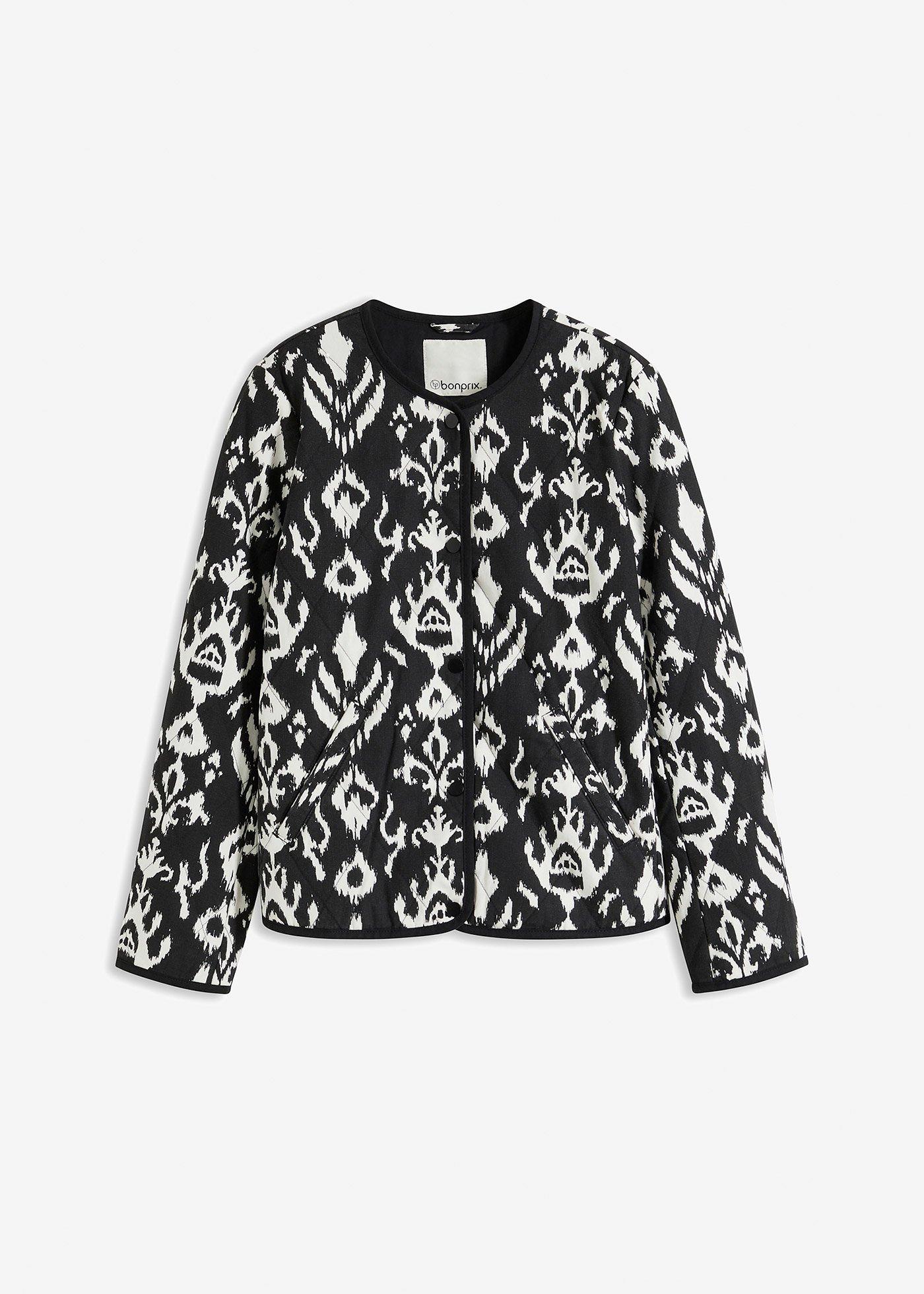 bedruckte Steppjacke