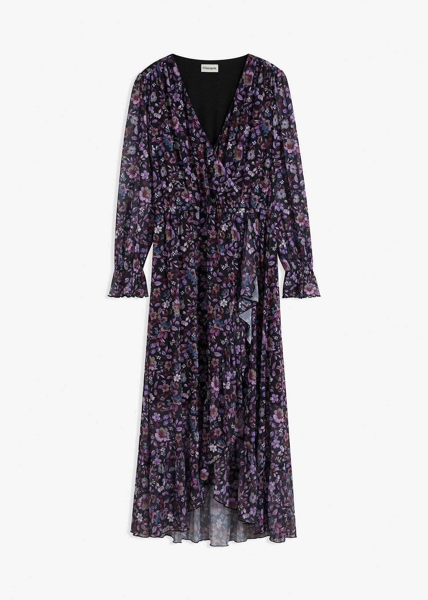 bedrucktes Mesh-Kleid