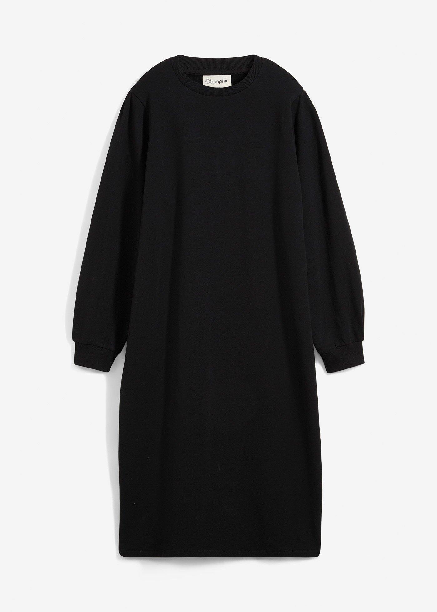 Sweatkleid mit Puffärmeln