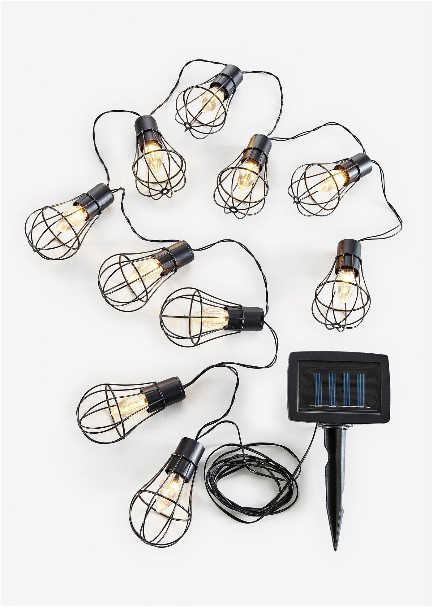 Solar Lichterkette mit 10 Lampen