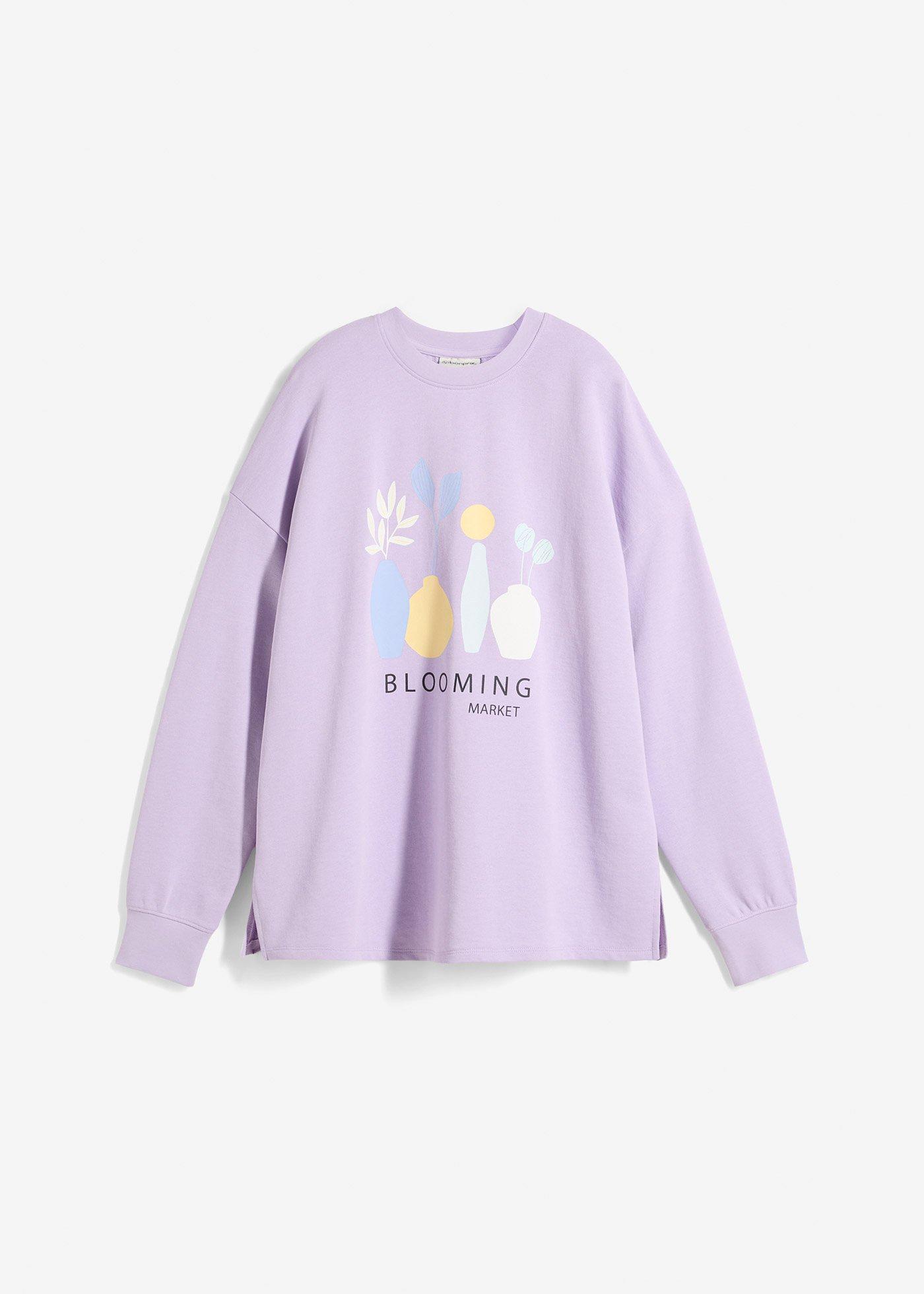 Oversize-Sweatshirt aus Baumwoll-Mix