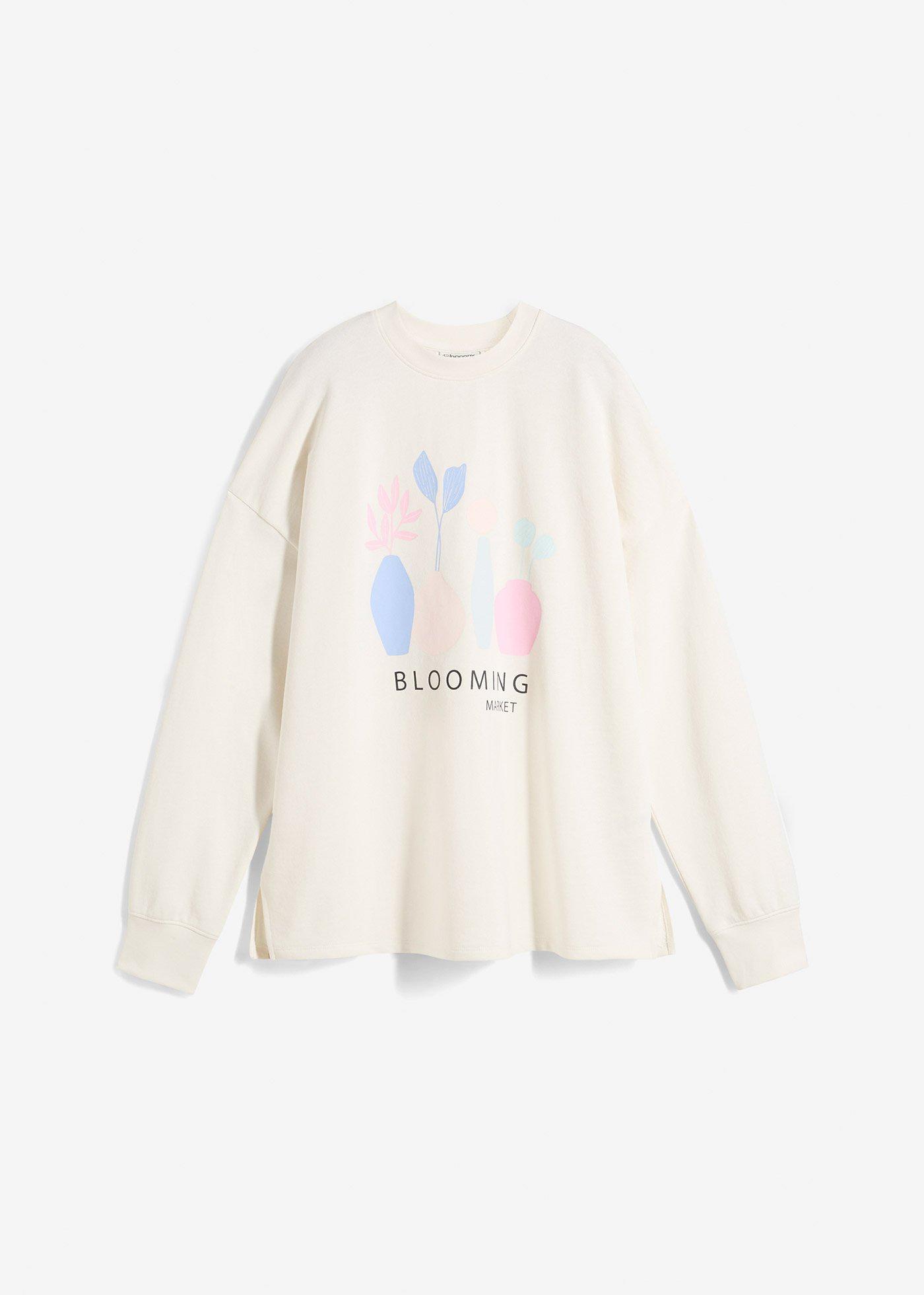 Oversize-Sweatshirt aus Baumwoll-Mix
