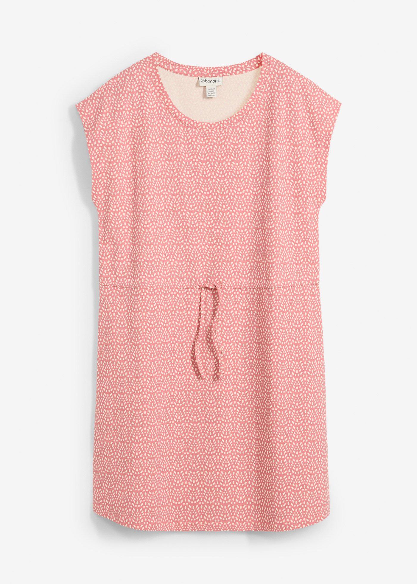 Jersey-Kleid mit Bindedetail