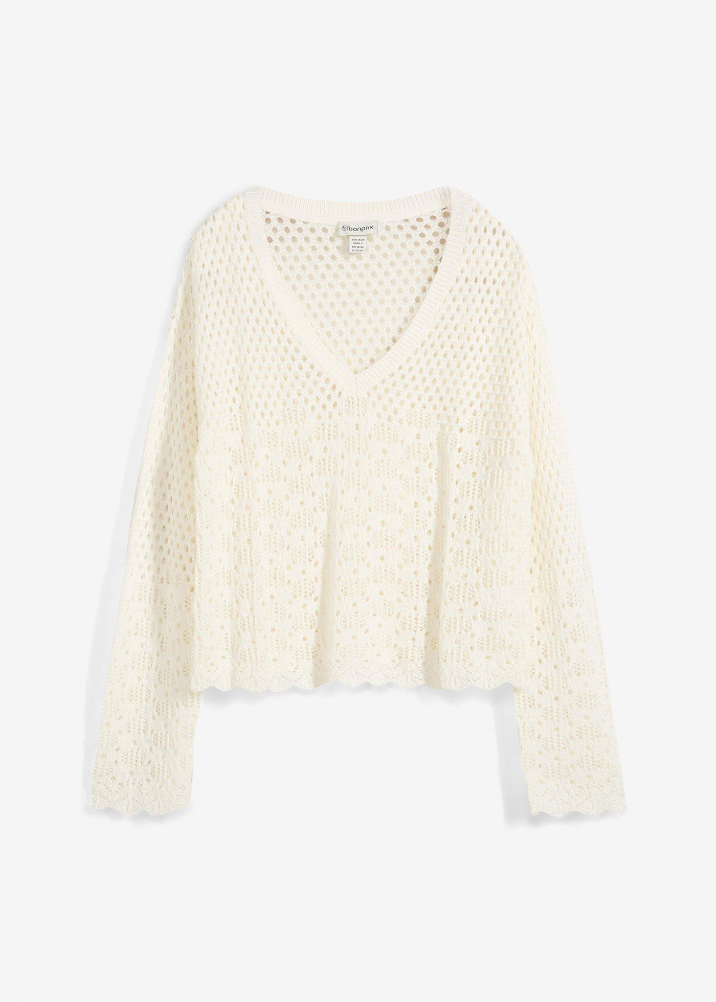 Leichter Ajour-Pullover