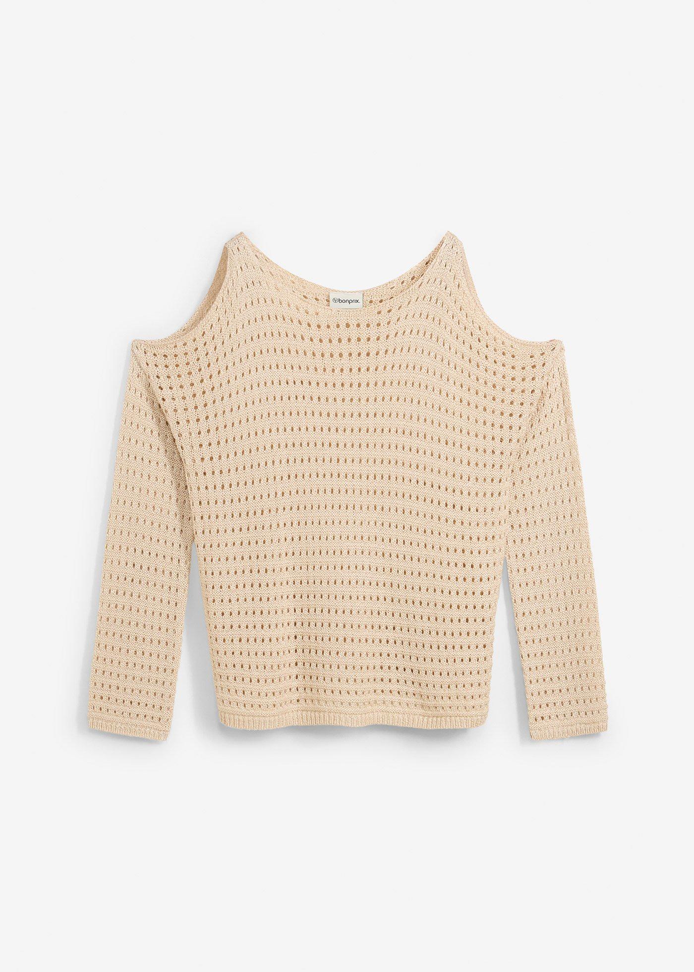Boxy-Pullover mit Cut-Outs