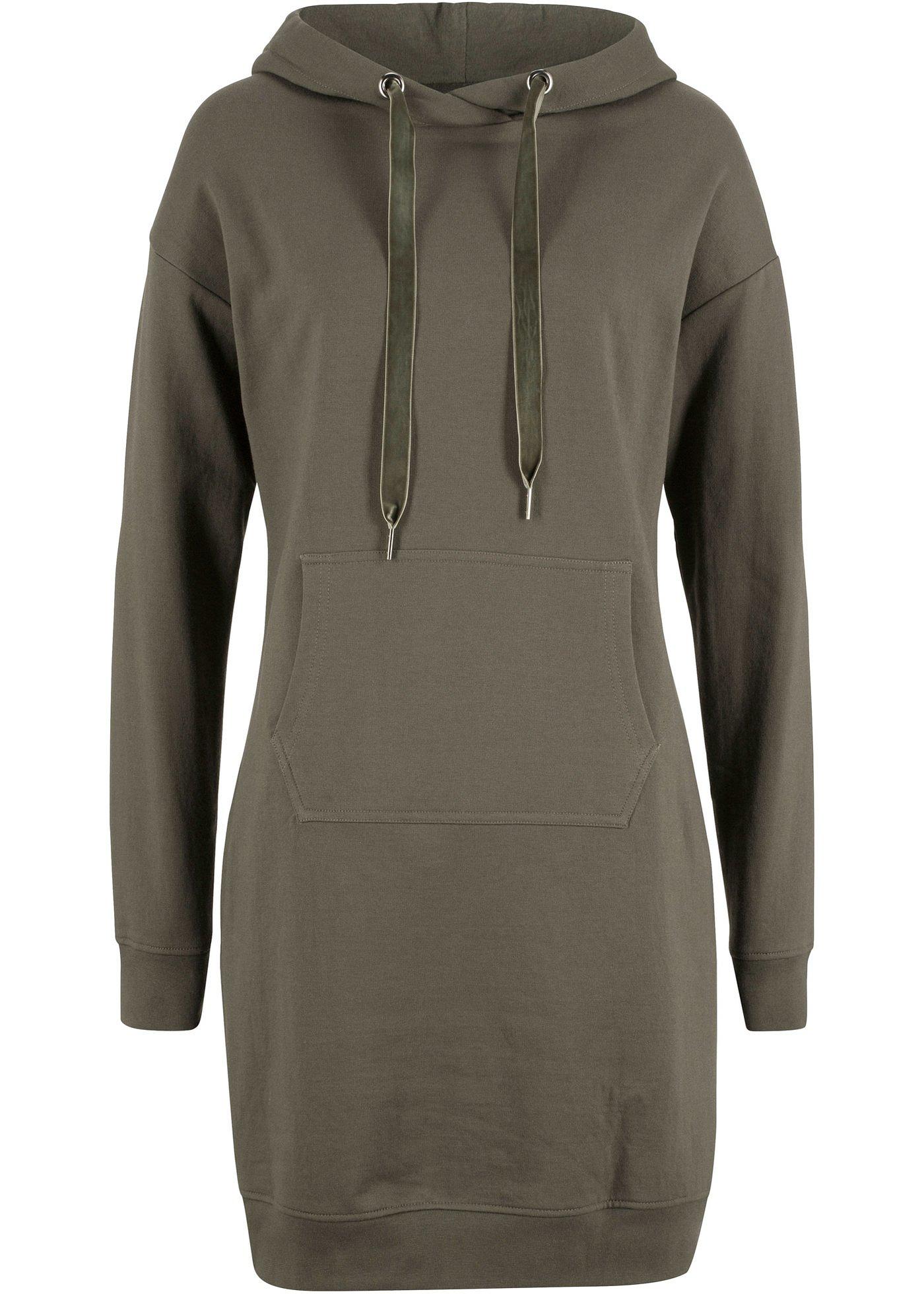 Sweatkleid aus reiner Baumwolle