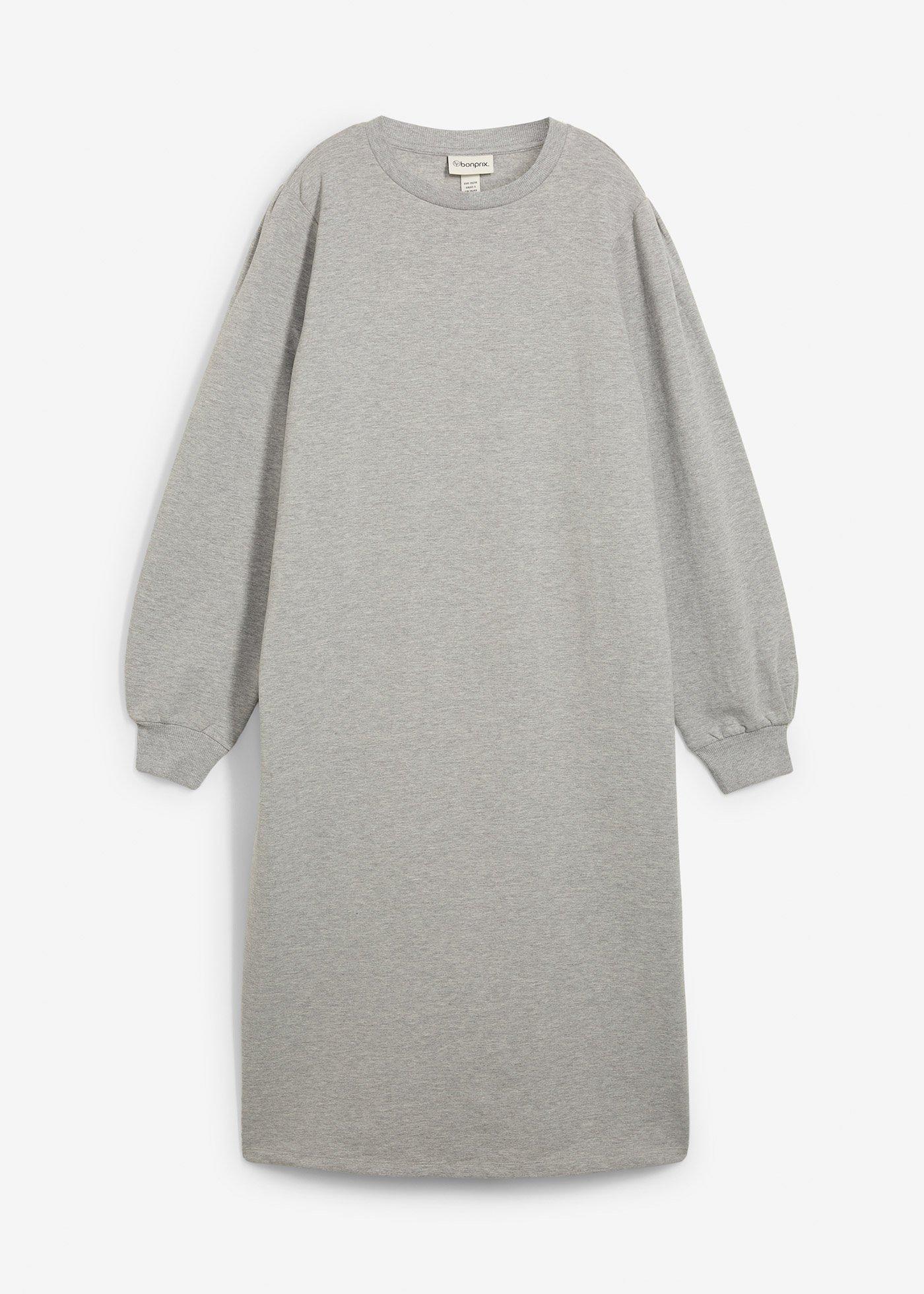 Sweatkleid mit Puffärmeln