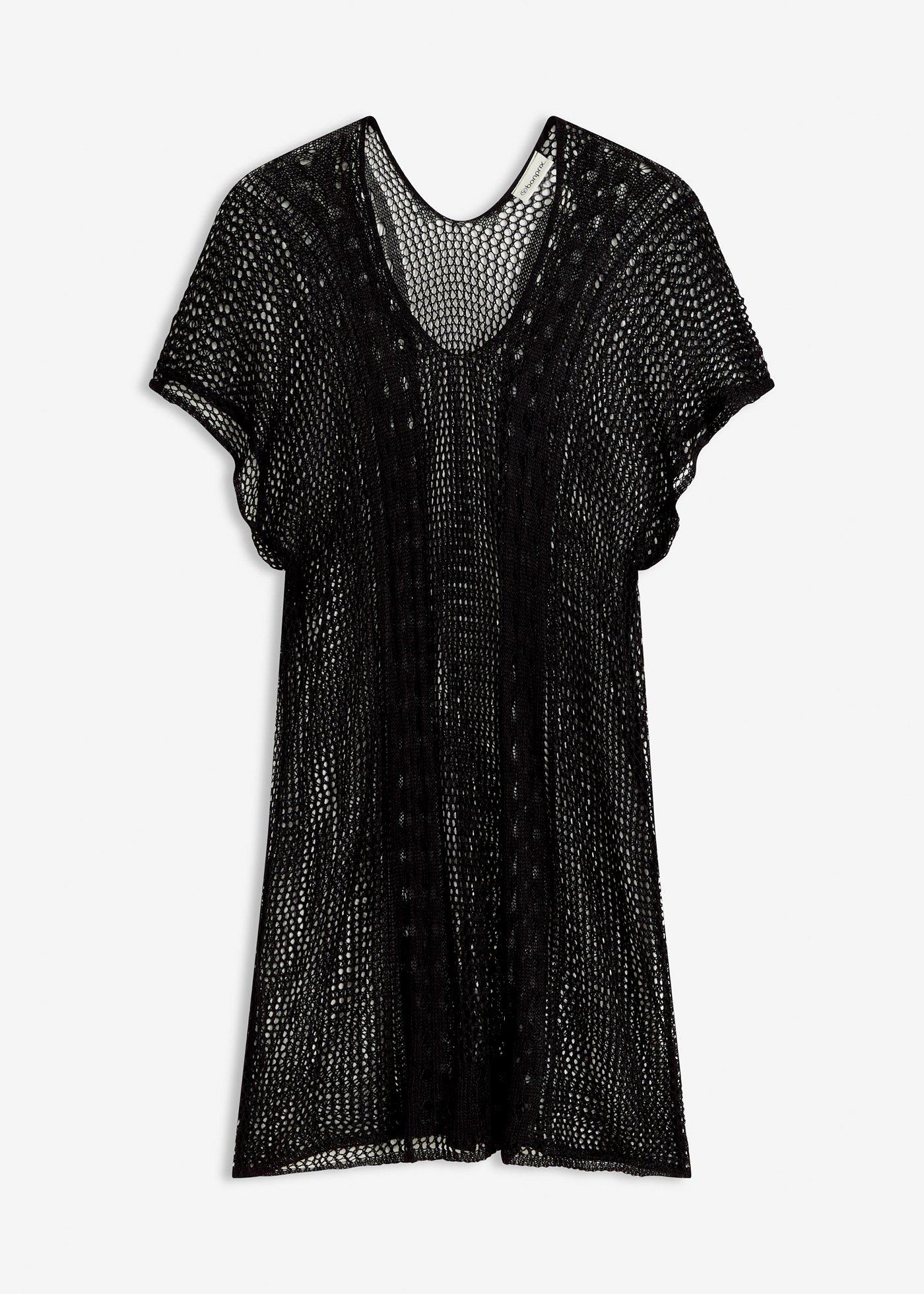 Strandkleid in Häkeloptik aus fließender Viskose