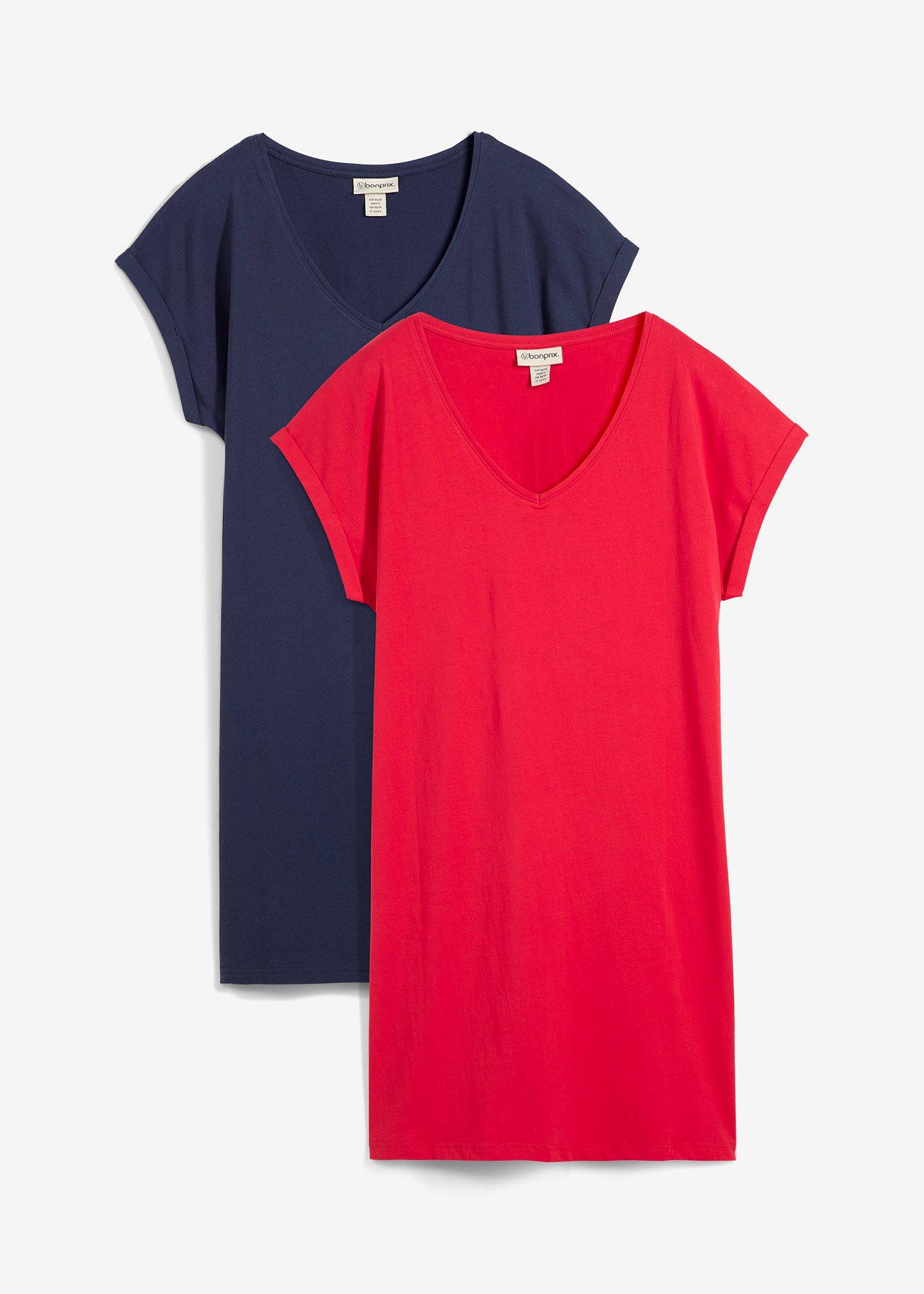 Shirtkleid aus reiner Bio-Baumwolle (2er Pack)